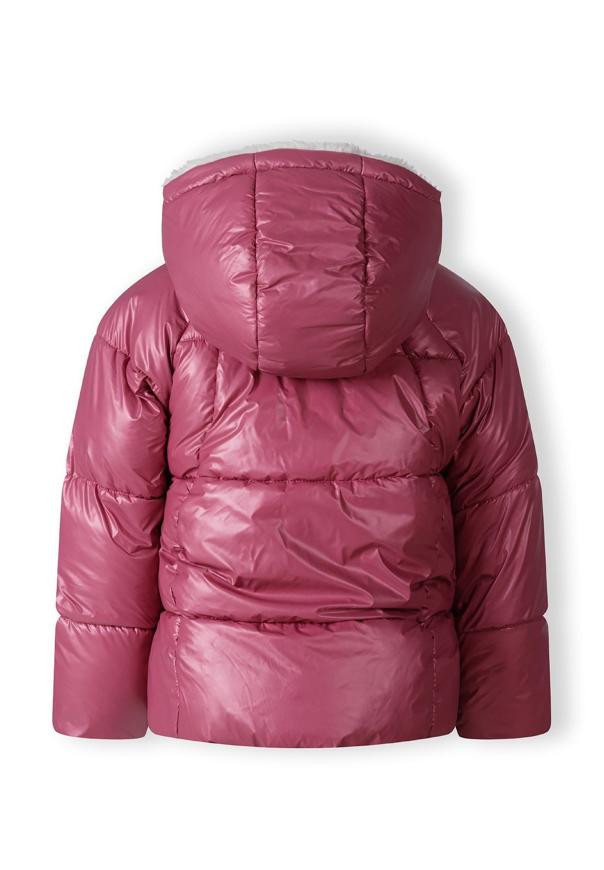 MINOTI Winterjacke Doppelseitige Jacke, Teddystoff und Metallic-Look in Einem doppelseitig
