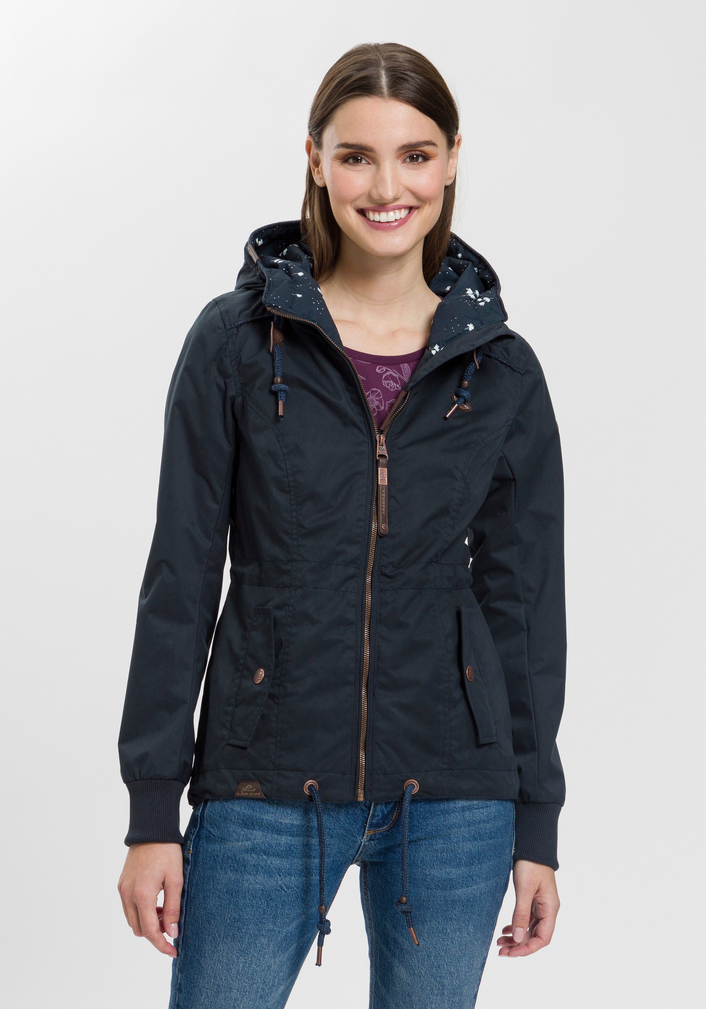 Ragwear Outdoorjacke DANKA Urban Streetwear- Übergangs-Style mit Kapuze