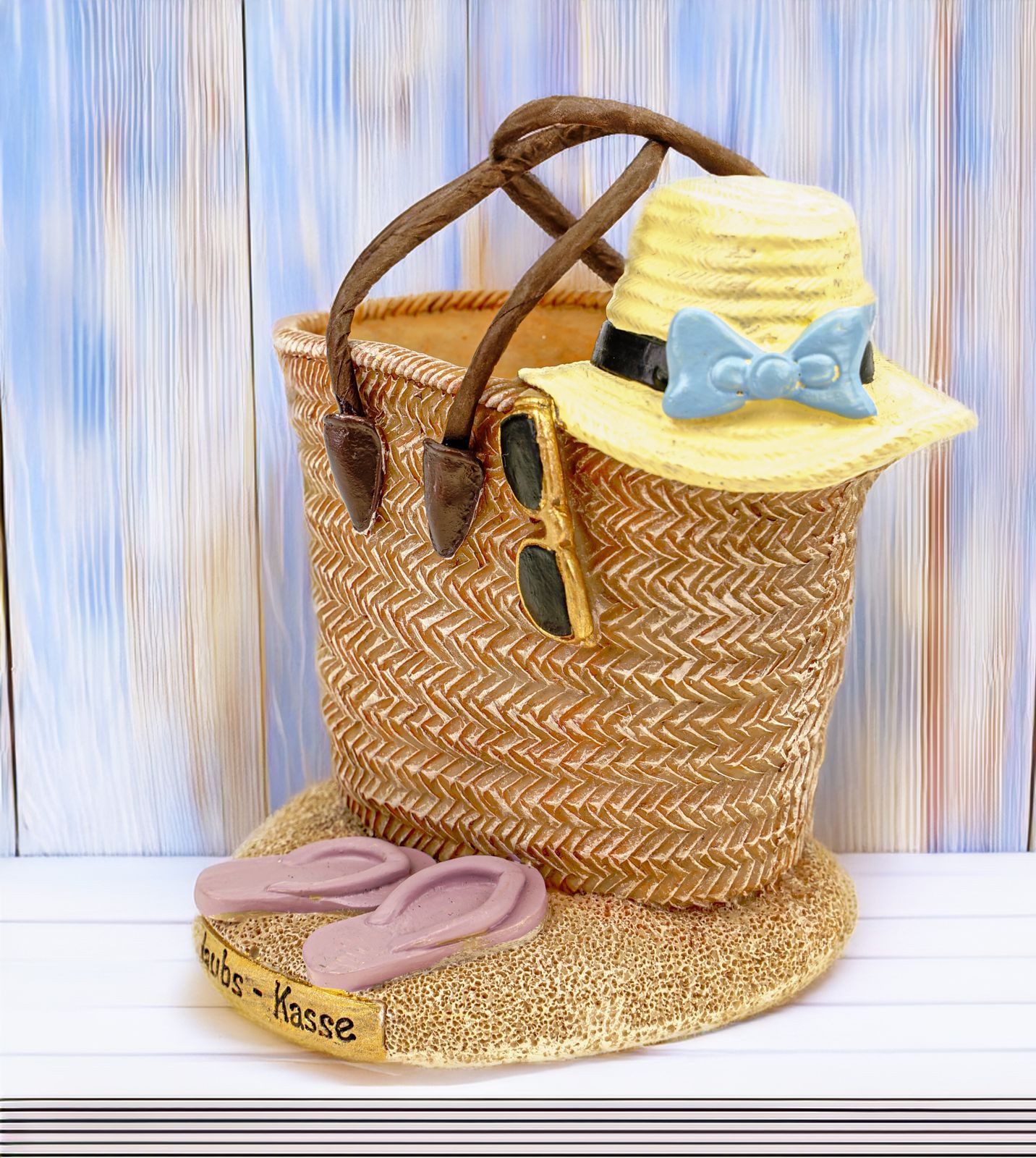 Kremers Schatzkiste Spardose Urlaubskasse Strandtasche Urlaub Kasse Sparsch günstig online kaufen