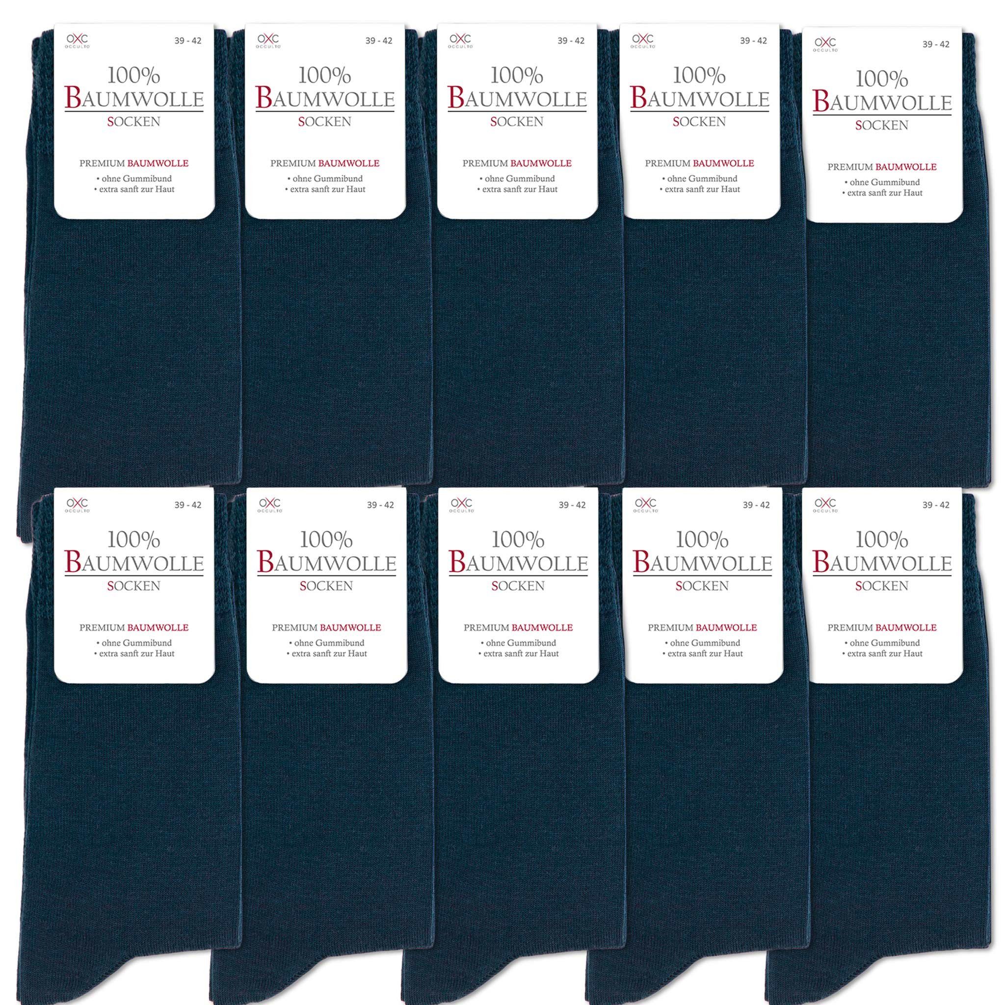 OCCULTO Businesssocken Herren 100% Baumwollsocken 10-20er Pack (Modell: Ing günstig online kaufen