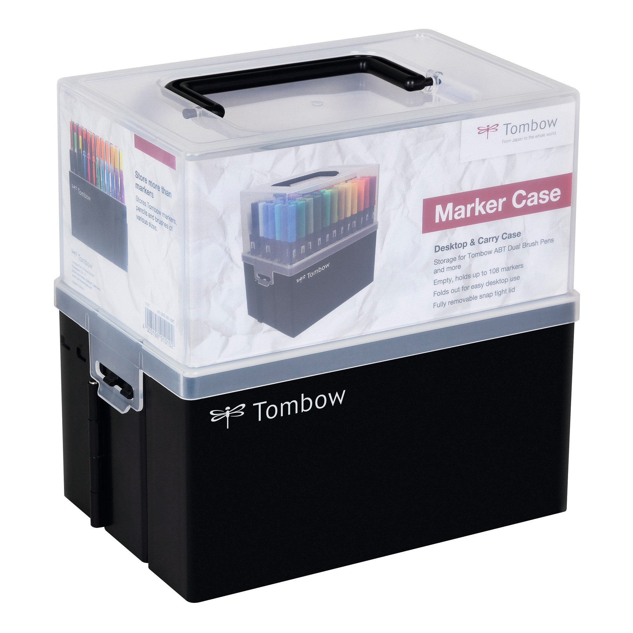 TOMBOW Stiftehalter Organizer (Stiftebox (leer), zur Aufbewahrung von 108 ABT Dual Brush Pens