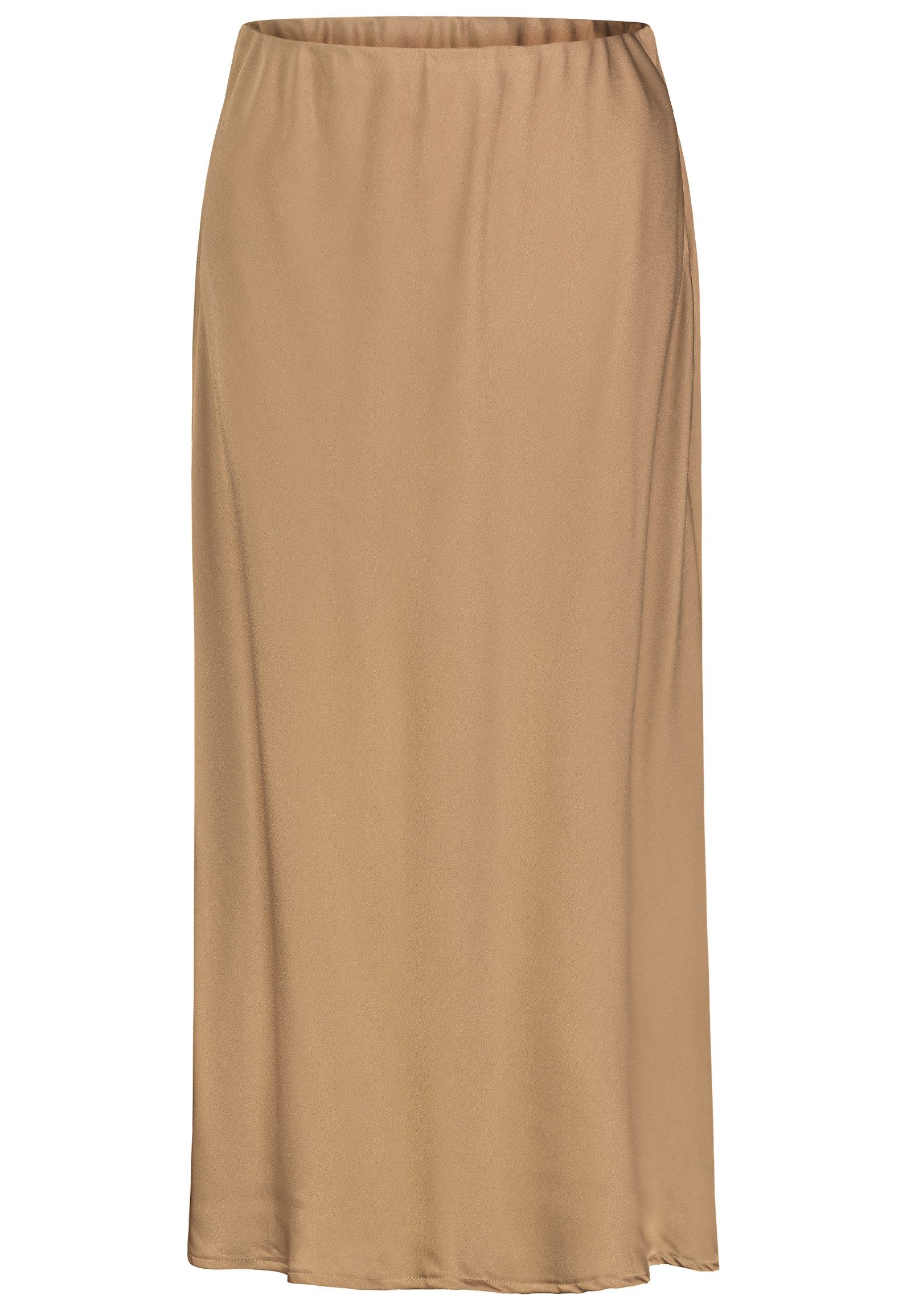 SUBLEVEL Sommerrock Elegantes Design mit weichem Fall Midi Satin Skirt günstig online kaufen