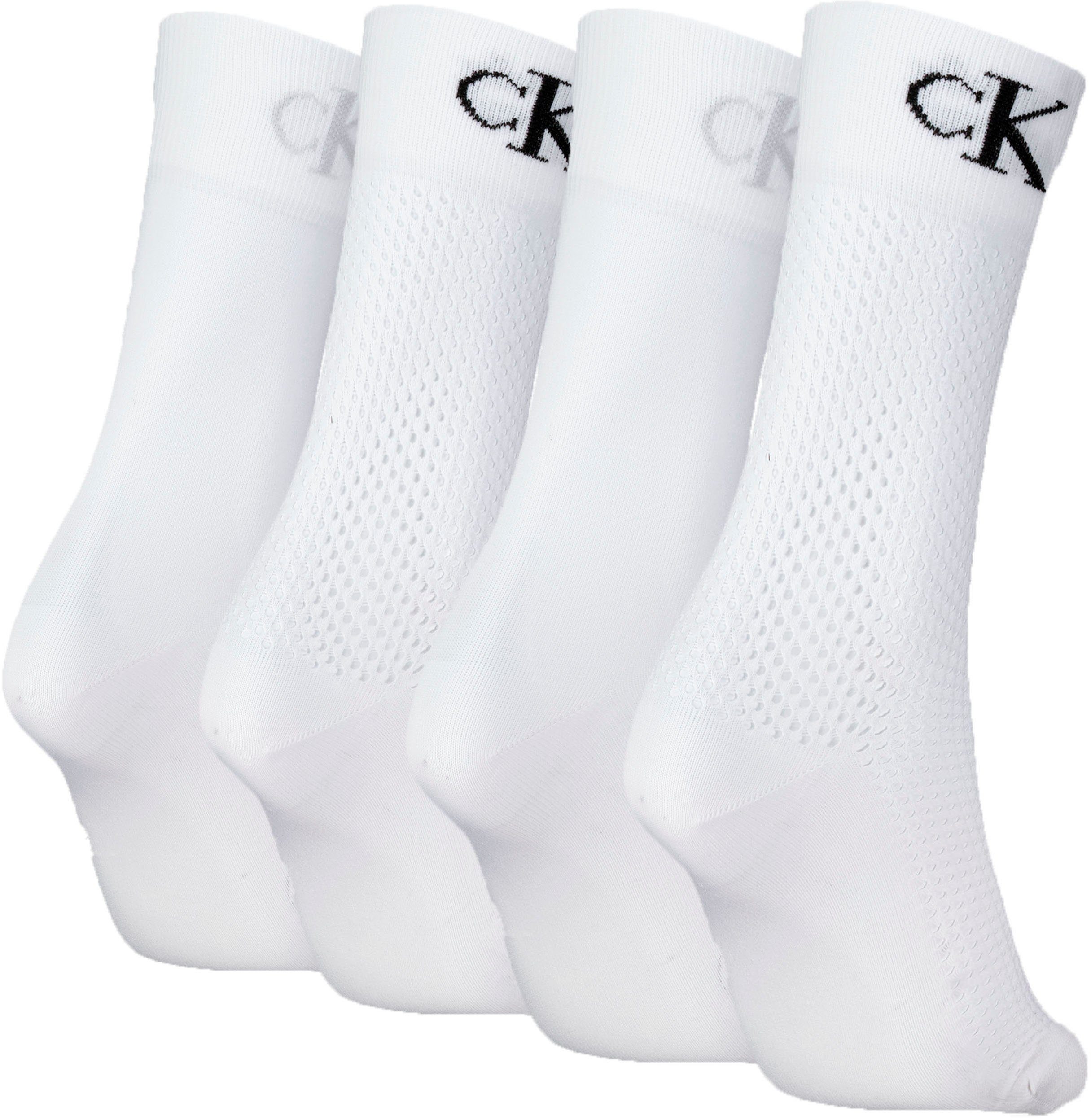 Calvin Klein Jeans Шкарпетки CKJ WOMEN SOCK 4P MODERN MESH (Packung, 4-Paar)