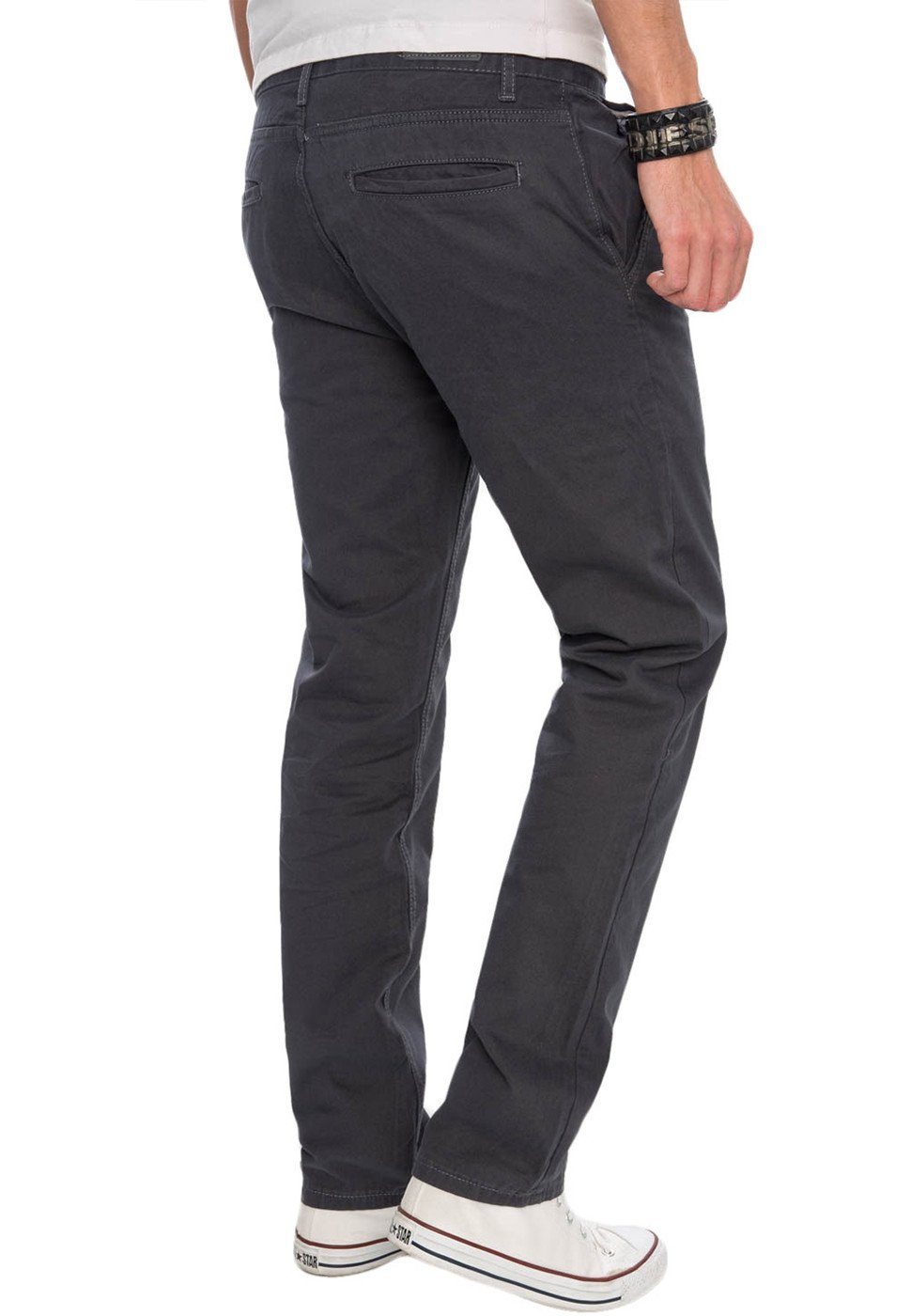 Alessandro Salvarini Chinohose Herren Regular Fit – Baumwolle Stoffhose Bequeme Hose mit geradem Bein und klassischem Design