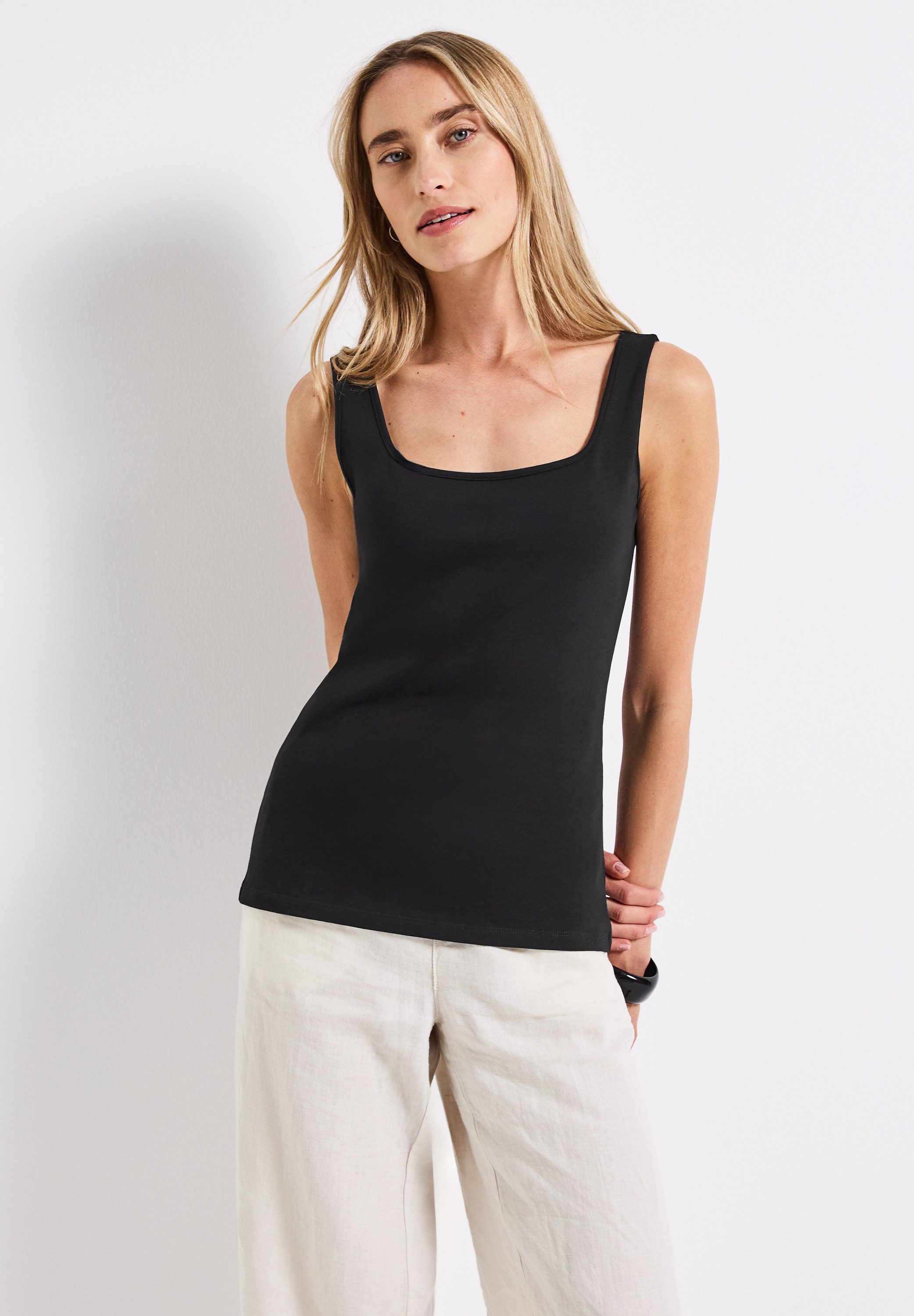 STREET ONE Shirttop mit Square Neck