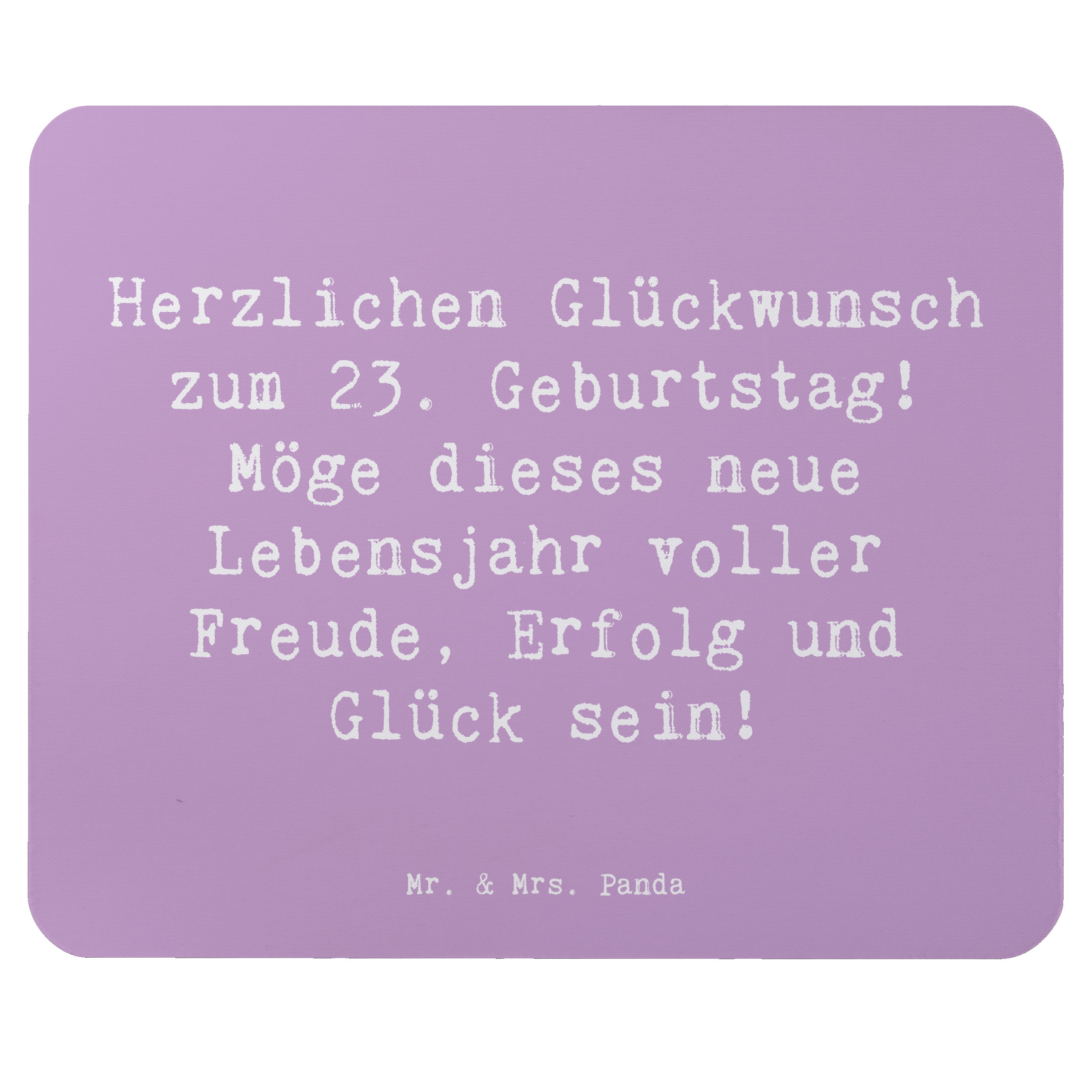 Mauspad Spruch 23. Geburtstag - Lavendeltraum - Geschenk, Alter, Freundschaft