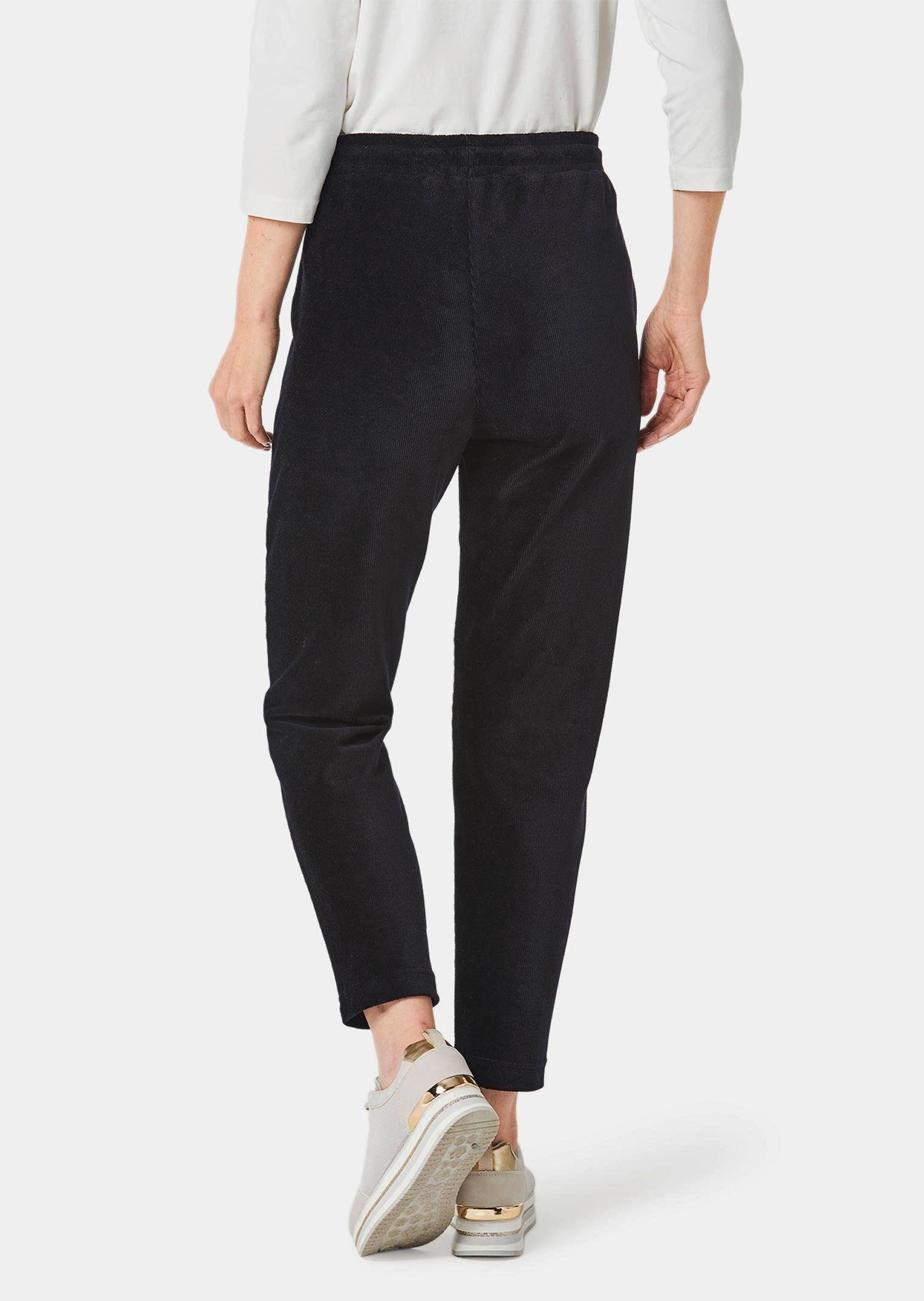 GOLDNER Stoffhose Lässige Casualhose SARA mit Tunnelzug Komfortable Alltagshose, elastischer Bund, Seitentaschen, knöchellang