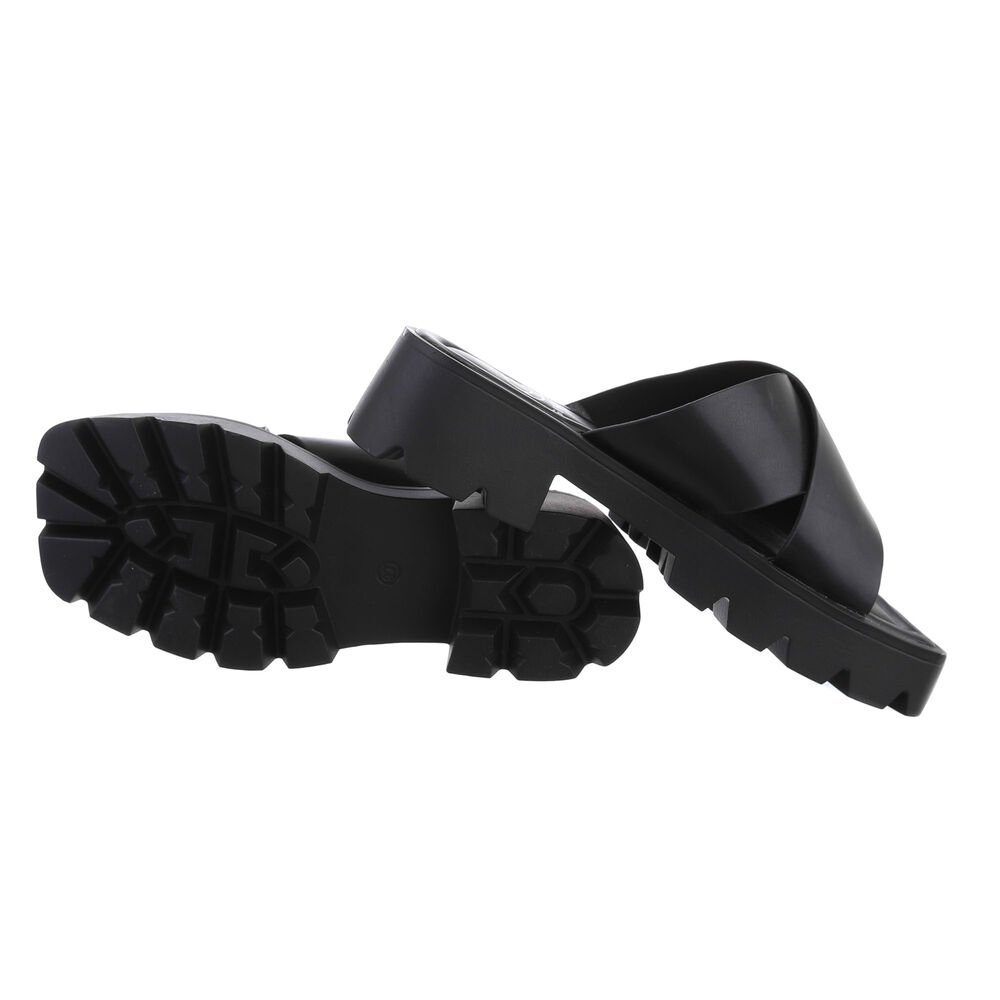 Ital-Design Damen Mules Freizeit Plateausandaletten (80111747) Blockabsatz günstig online kaufen