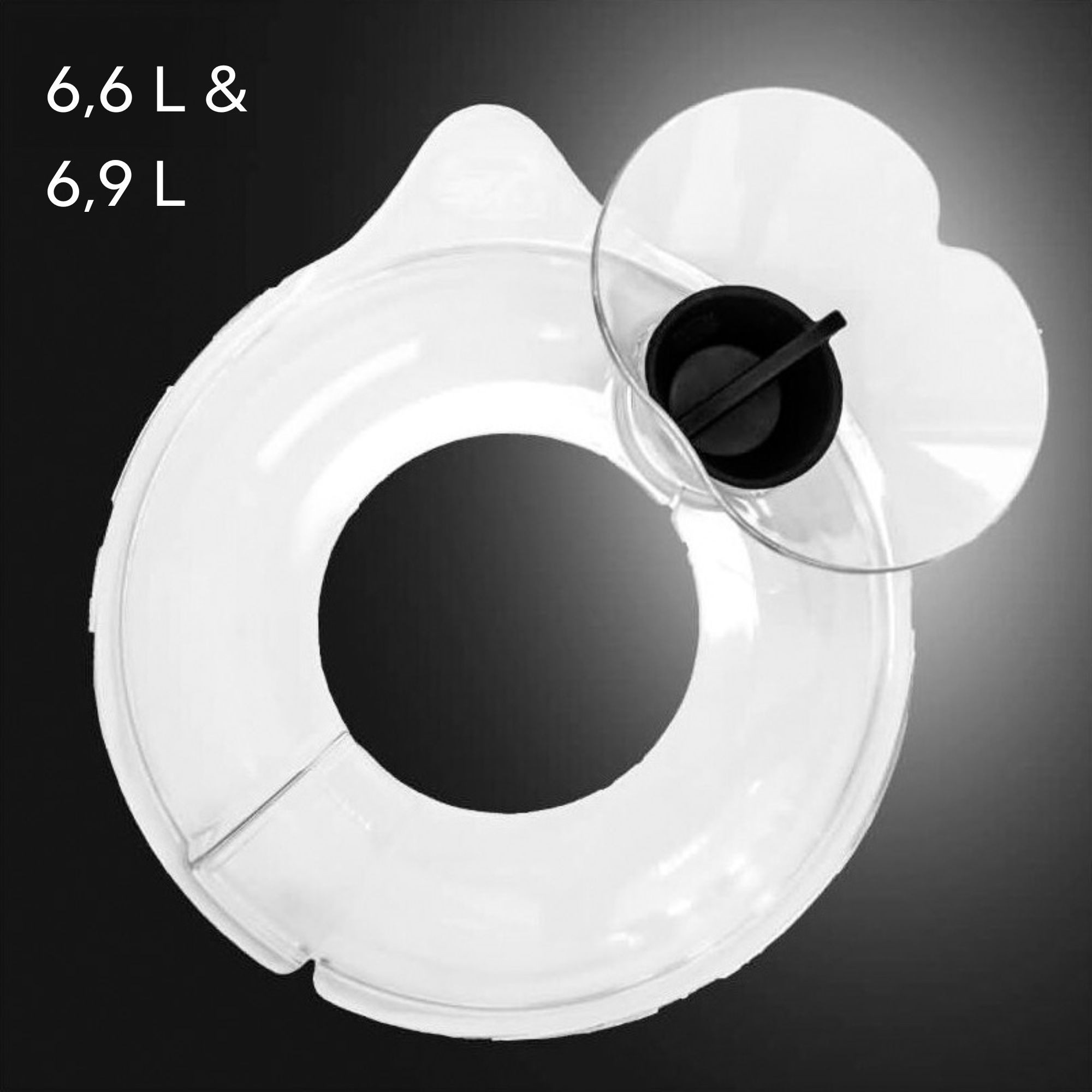 Kitty Professional Küchenmaschinen Zubehör-Set Kitty Professional Profi-Spritzschutz kompatibel mit KitchenAid 6,9L