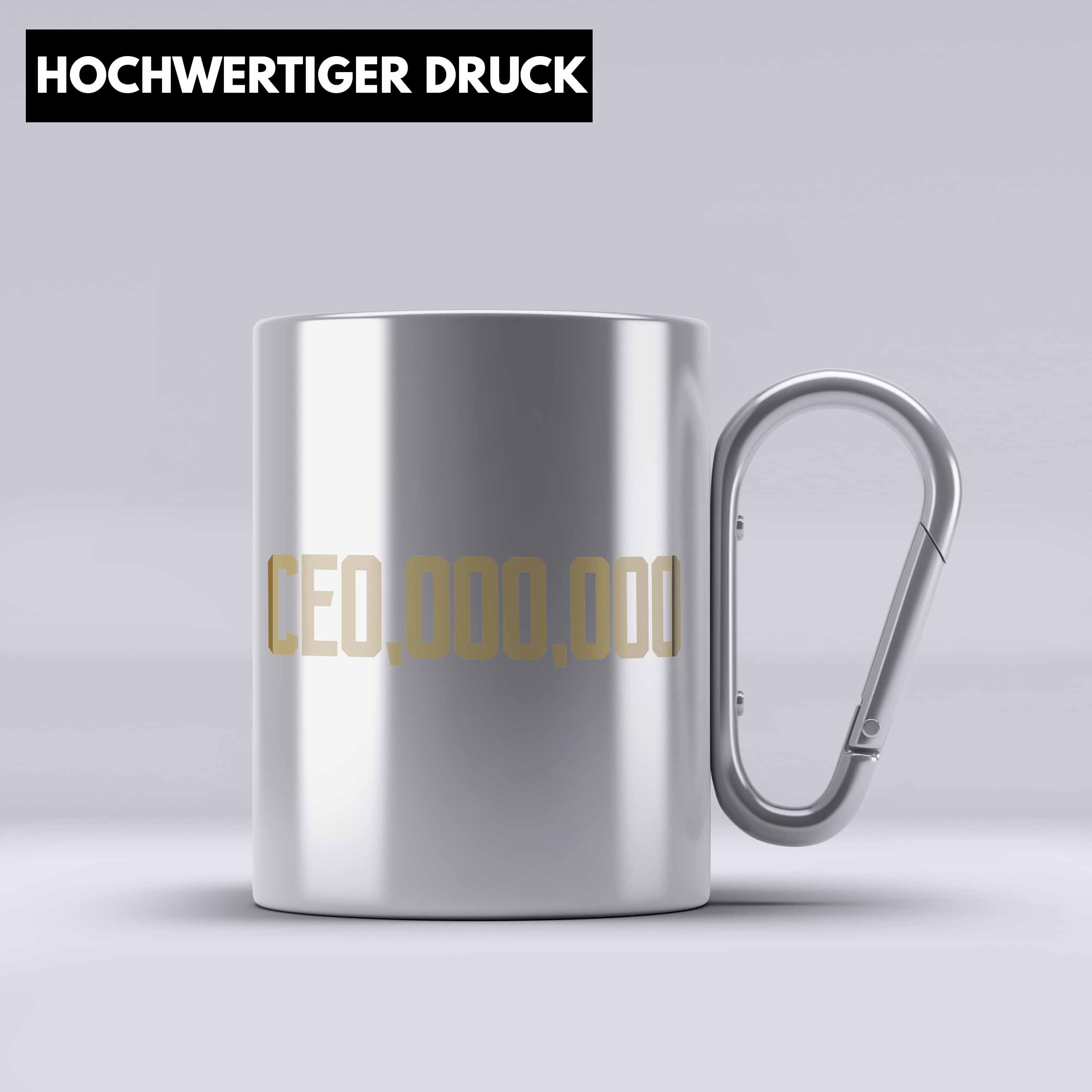 Tasse Motivati Trendation Geschenk Edelstahl Entrepreneurship Thermotasse Spruch Entrepreneur Silber