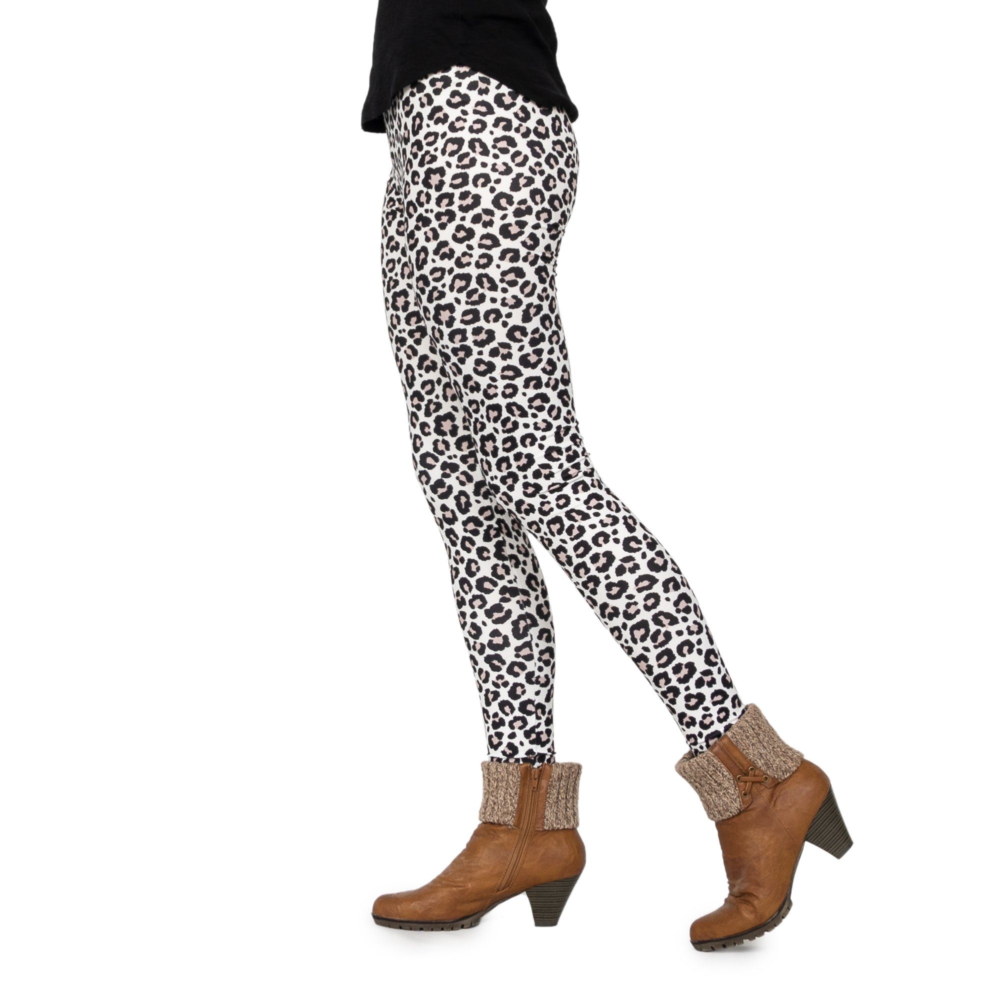 cosey Leggings Leo Line Leggings im Leoparden-Design, 2 Größen (XS–S & M–L) 34/XS bis 36/S – Bild 4 von 5