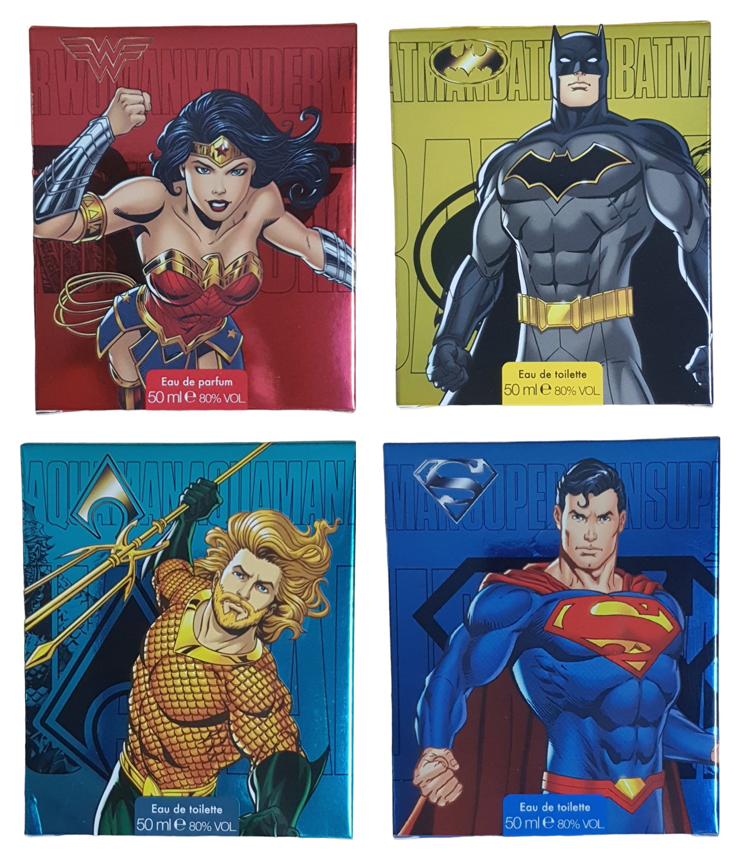 Eau de Parfum Super Heroes EDT 50 ml Superman, Batman, Wonder Woman, Aquaman