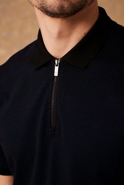 Next Poloshirt Strukturiertes Polo-Shirt (1-tlg)