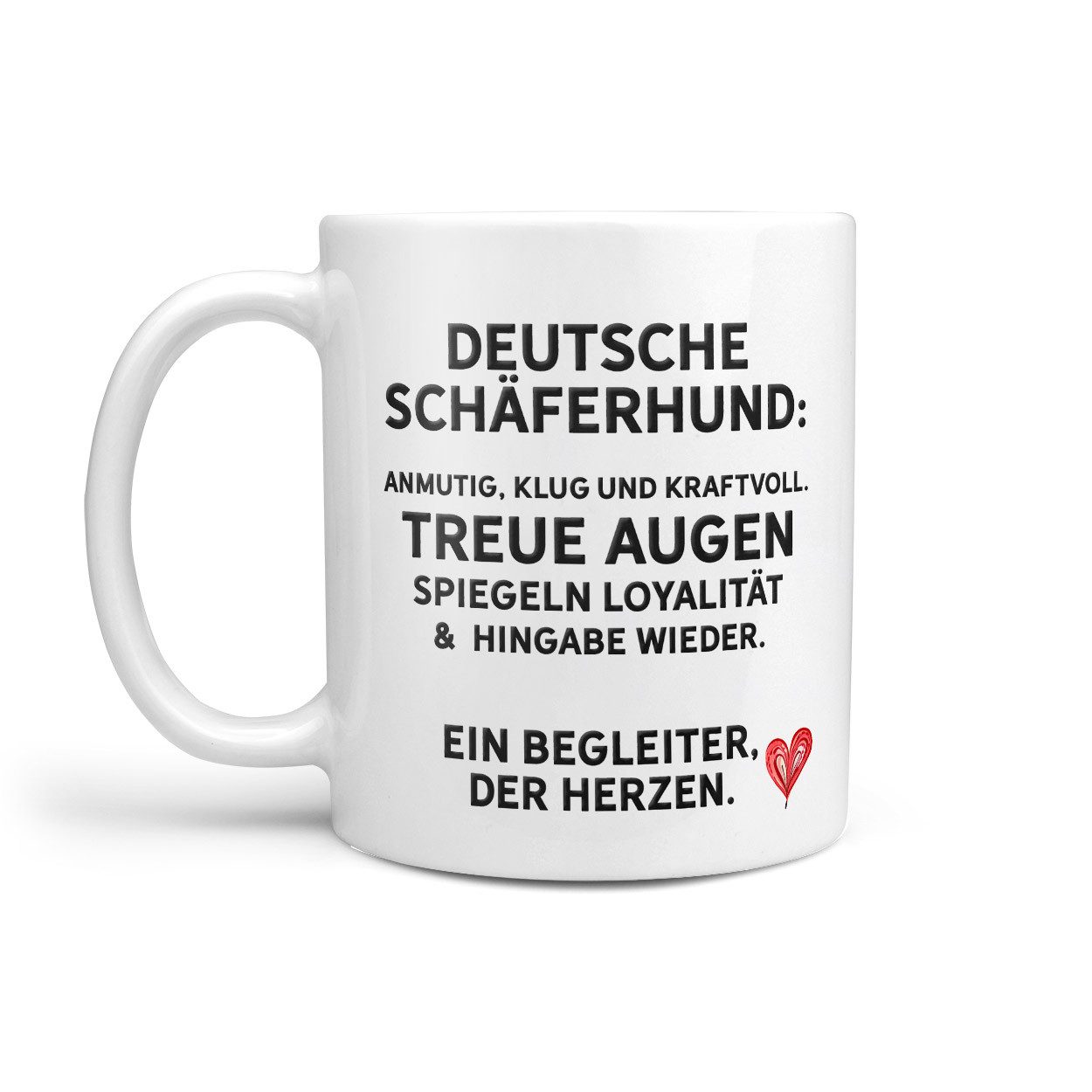 Sunnywall Tasse Deutscher Schäferhund - Hund Hunderasse - Geschenk für Hundeliebhaber, Keramik, inkl. Geschenkkarte