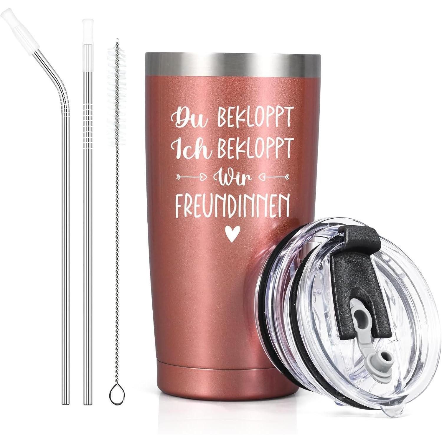 LuxusKollektion Thermobecher Geschenk Beste Freundin Weihnachten Lustige Tasse 600ml Thermobecher