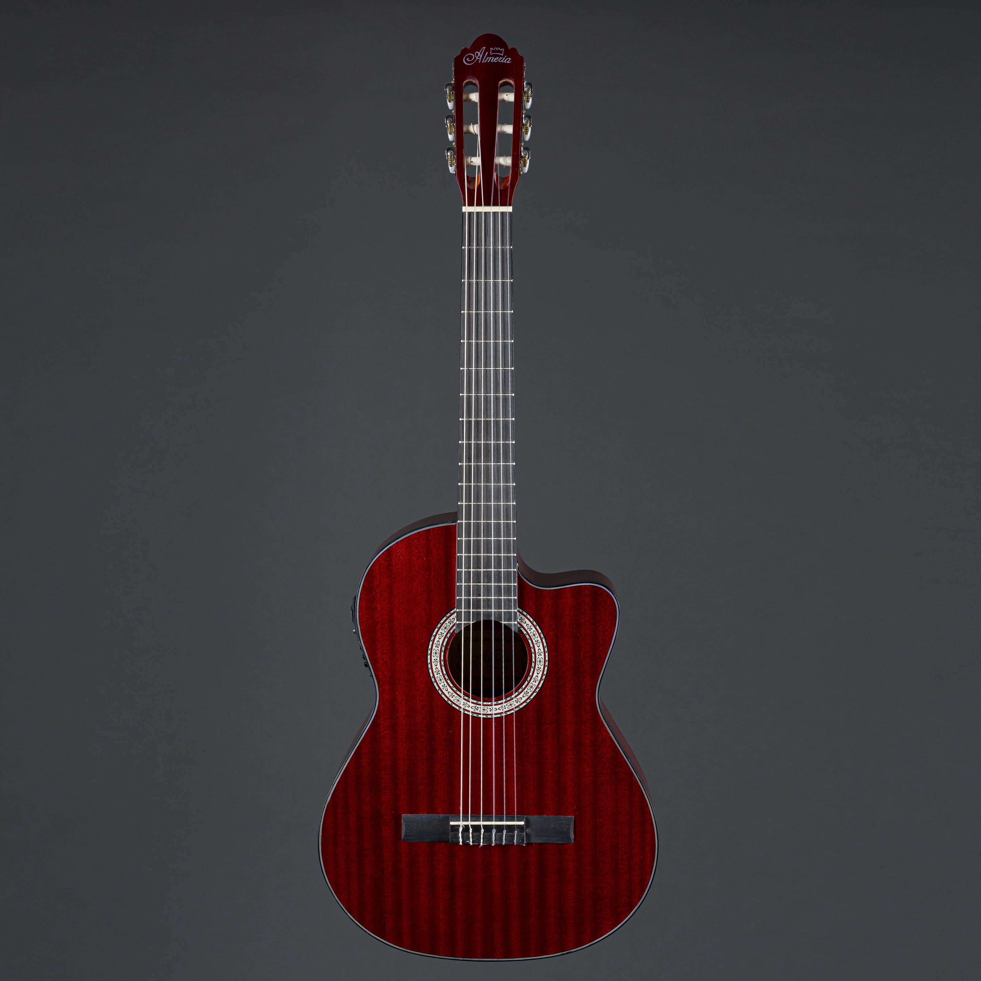 Almeria Konzertgitarre, CC 46 EQ 4/4 Konzertgitarre Cutaway Sapele Korpus Nato Hals Composite Griffbrett Tonabnehmersystem Hochglanzlackierung, Konzertgitarren, 4/4 Konzertgitarren, CC 46 EQ, Konzertgitarre, Tonabnehmersystem