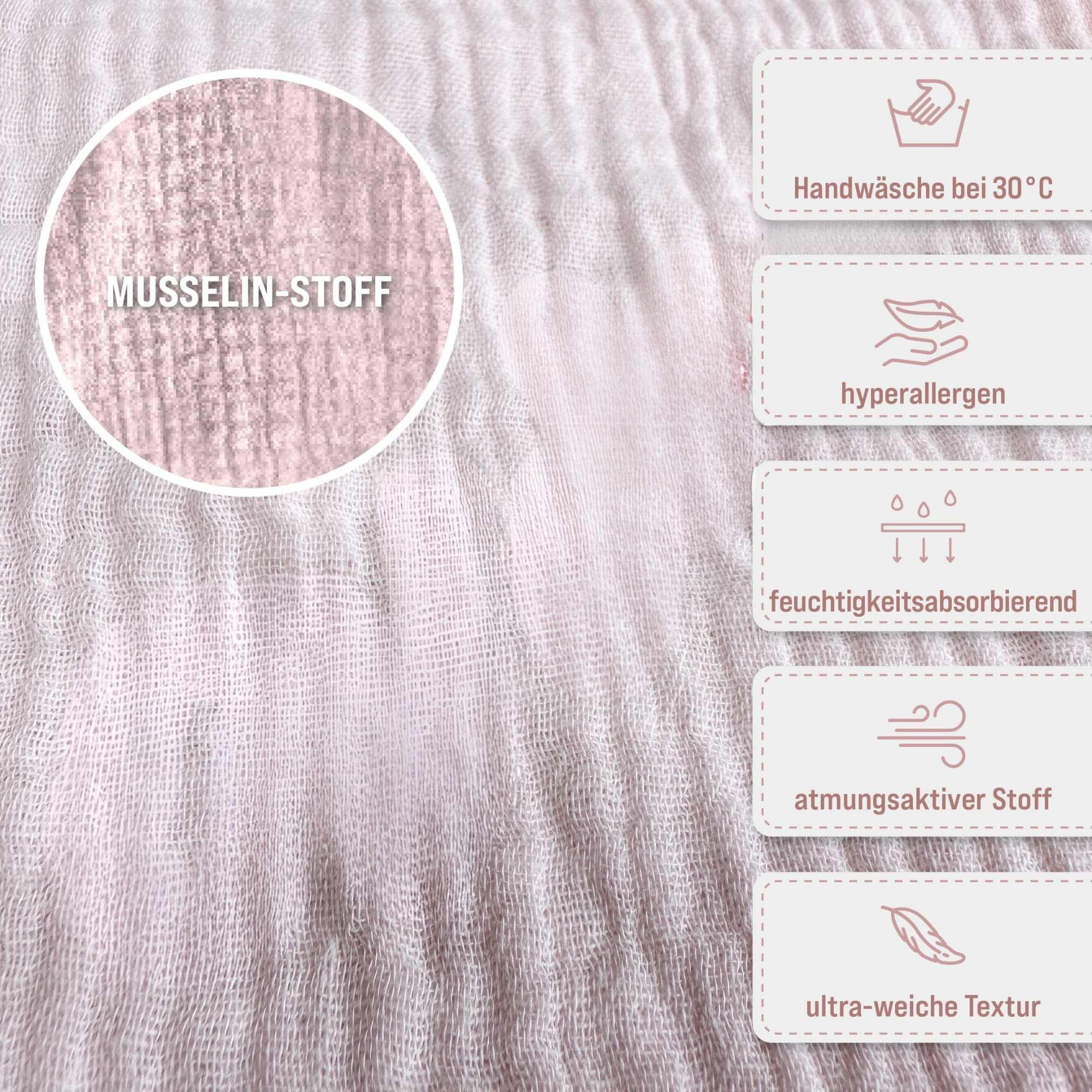 my STITCHERY Schnuffeltuch Musselin Schnuffeltuch fürs Baby mit Oeko-TEX® Standard 100, (1-tlg), Musselin-Stoff
