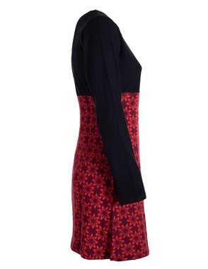 Vishes Tunikakleid Damen Langarm Longshirt-Kleid Sweatkleid Tunika-Kleid Shirt-Kleid Ethno, Goa, Hippie Style