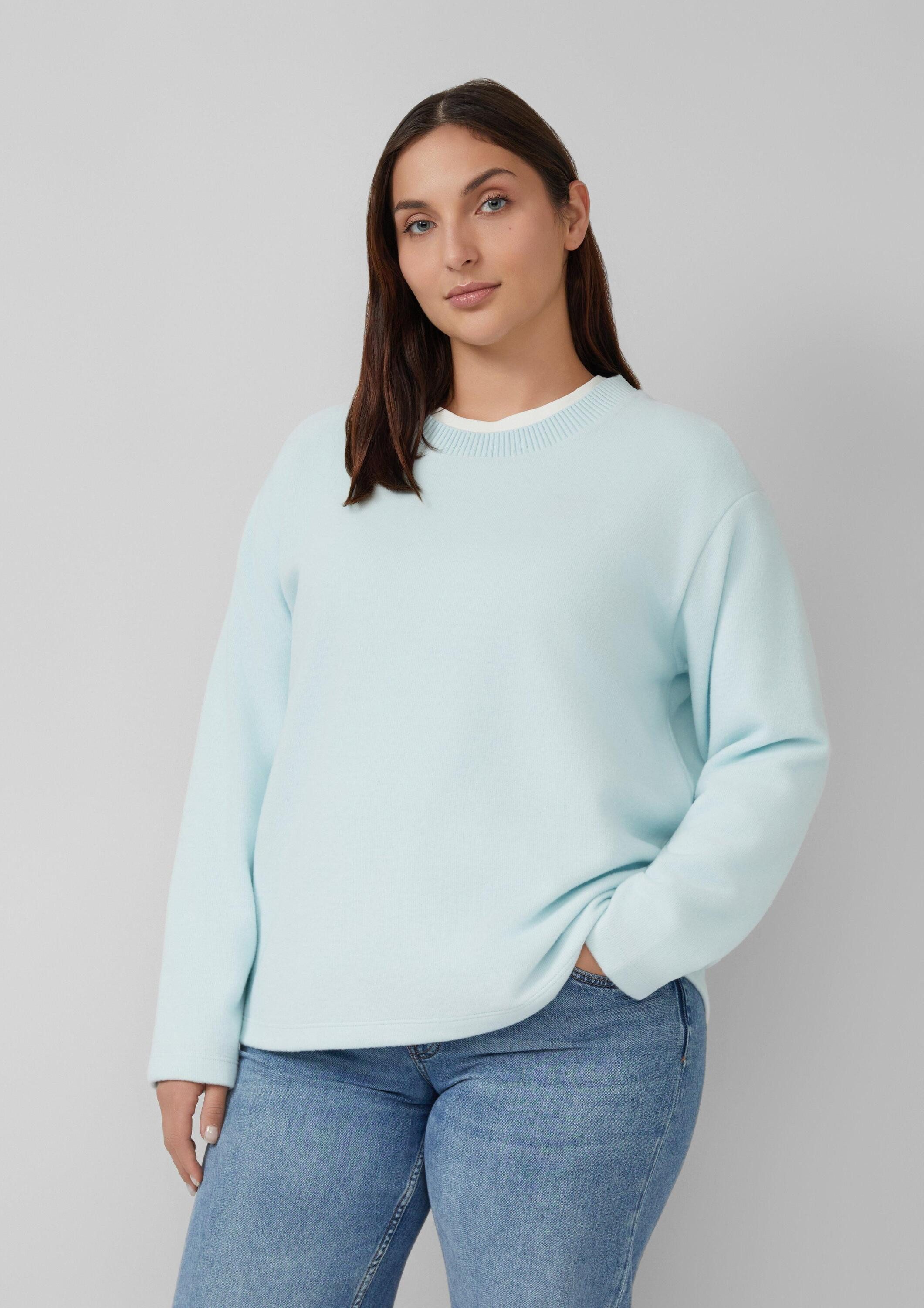 s.Oliver Longpullover Sweatshirt Flauschiges Sweatshirt günstig online kaufen