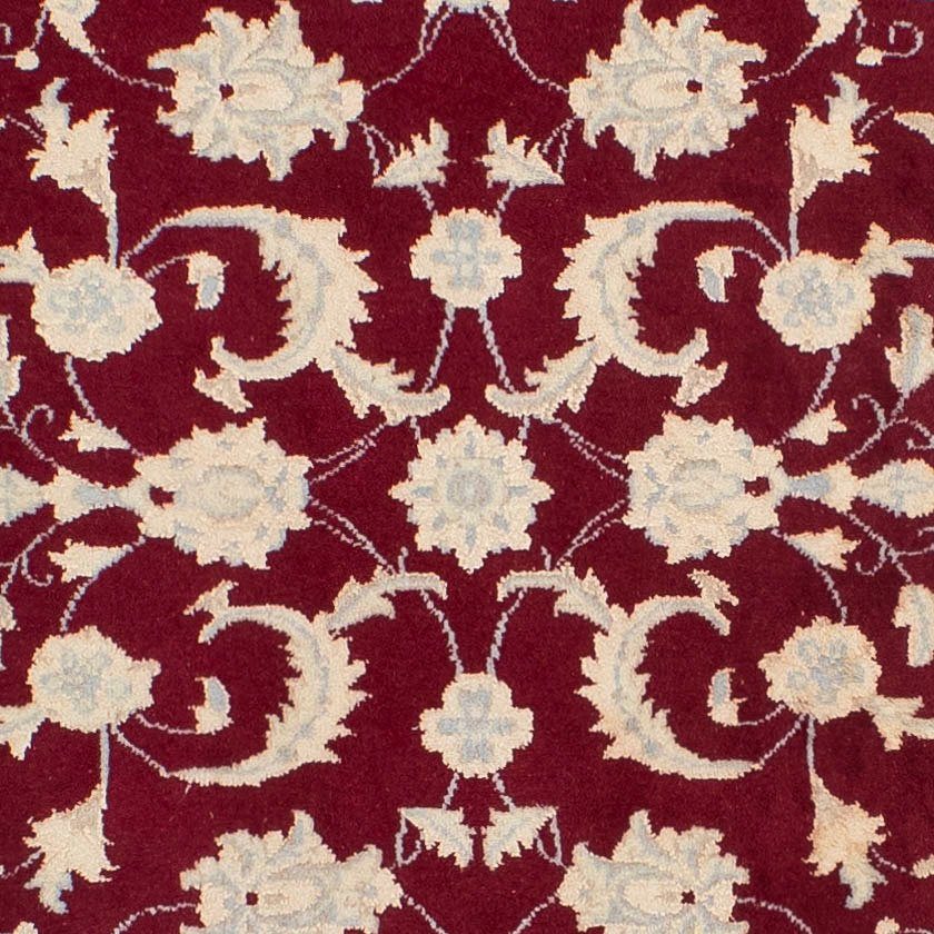 Orientteppich Perser - Nain - - 10 cm mm, 82 morgenland, rechteckig, mit Wohnzimmer, Zertifikat x Höhe: dunkelrot, 295 Einzelstück Handgeknüpft