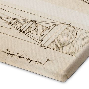 Posterlounge Leinwandbild Leonardo da Vinci, Beleuchtungsmechanismus, Malerei