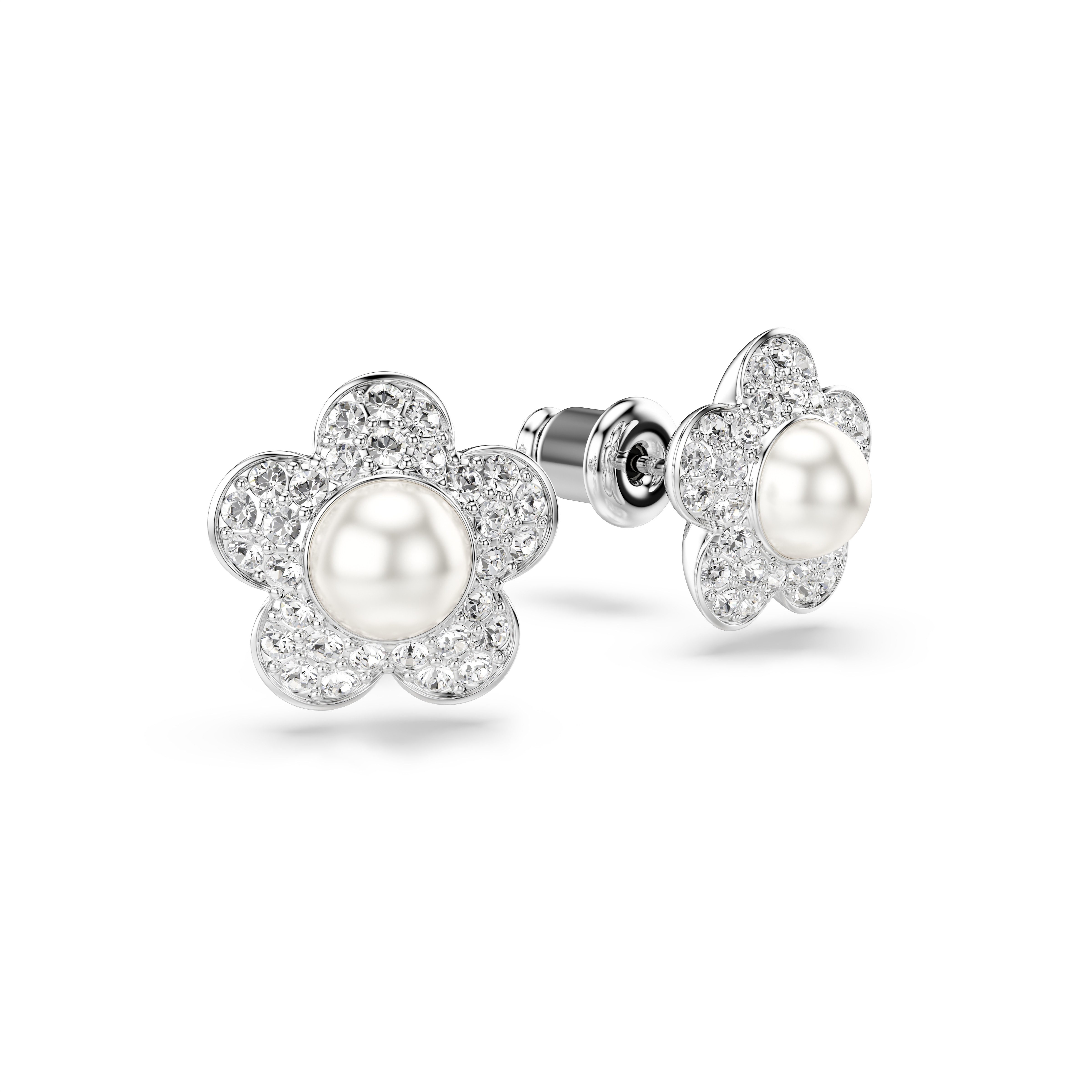 Swarovski Paar Ohrstecker Schmuck Geschenk 2026 CAPSULE Ohrringe Blume, mit Swarovski® Kristall - mit Swarovski® Perle
