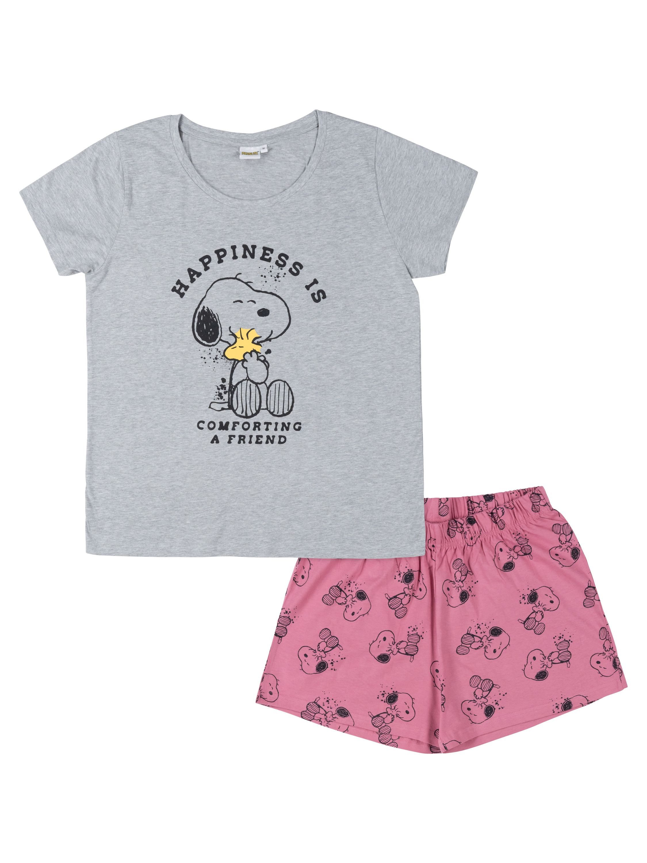 United Labels® Schlafanzug Peanuts Snoopy Comforting a Friend - Pyjama Kurz günstig online kaufen