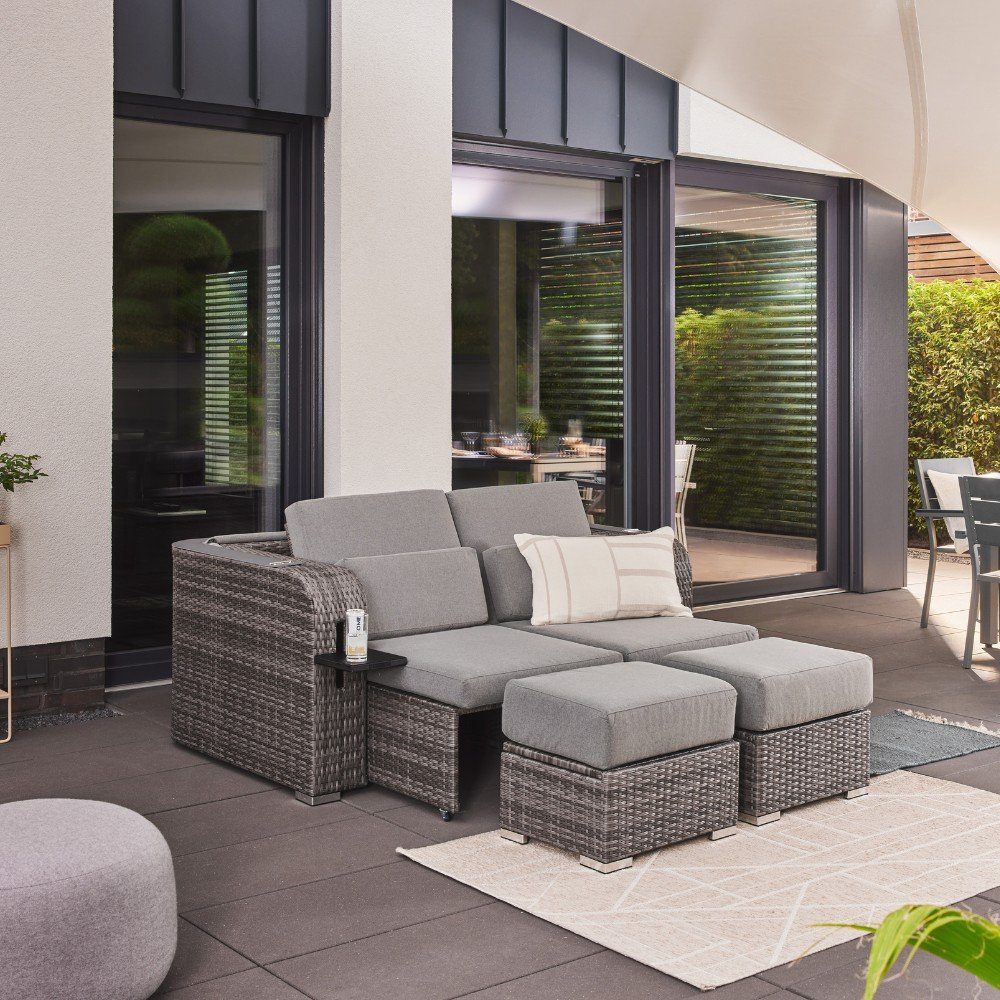 HOME DELUXE Strandkorb HOLBY 160 x 69 x 189 cm, BxTxH: 69,00x160x189 cm, individuell verwendbar (Holby Abdeckung einzeln erhältlich), in der Variante mit oder ohne Abdeckung