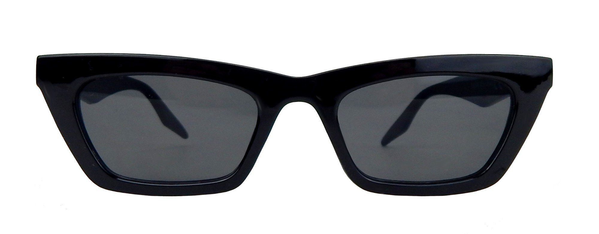 Ella Jonte Sonnenbrille Retro-Sonnenbrille – Schmal & Eckig im Trend-Look UV400 im Stoffetui