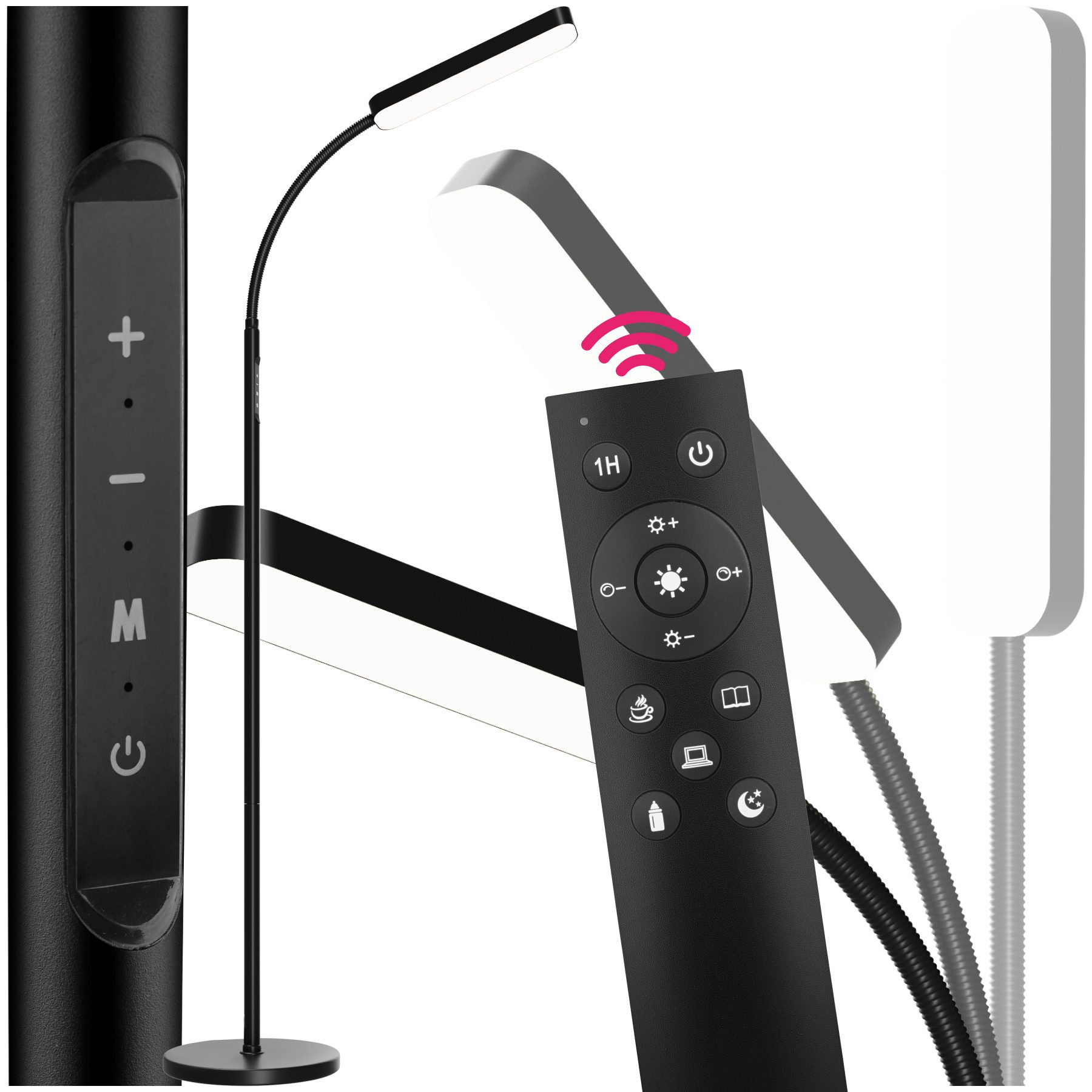 tectake Stehlampe Wohnzimmerlampe Prisma LED, 5 günstig online kaufen