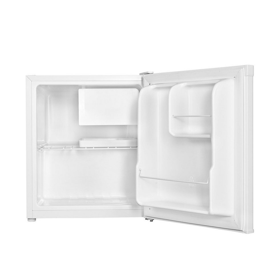 homeX Table Top Kühlschrank CM1012-W, 51 cm hoch, 44 cm breit, Mini- Kühlschrank, Minibar, 41 L Nutzinhalt, Cool-Zone, klein