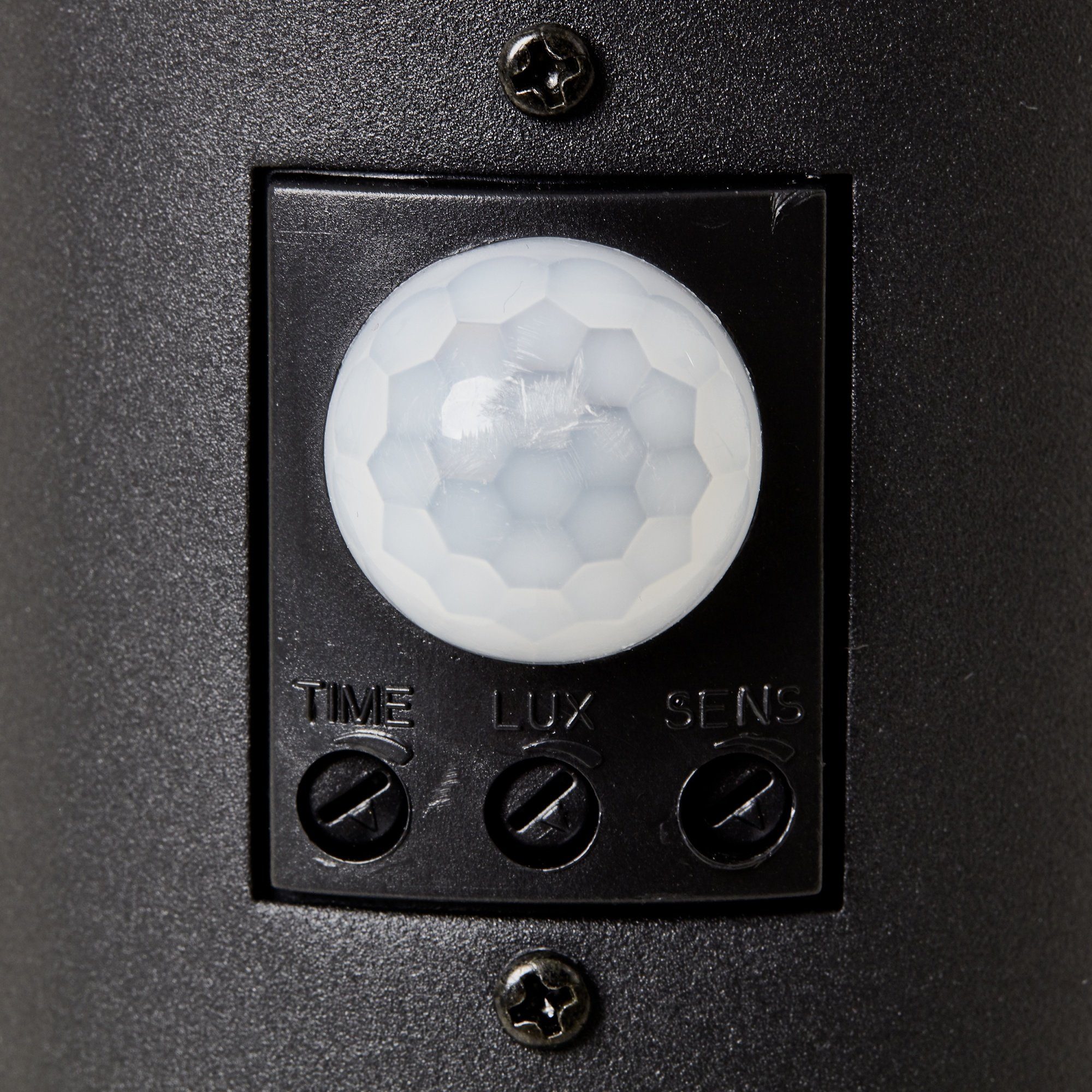 Bewegungsmelder, ohne Lightbox schwarz Sockelleuchte Außen-Stehlampe, 45 Höhe, Leuchtmittel, E27, cm Metall/Kunststoff, IP44,
