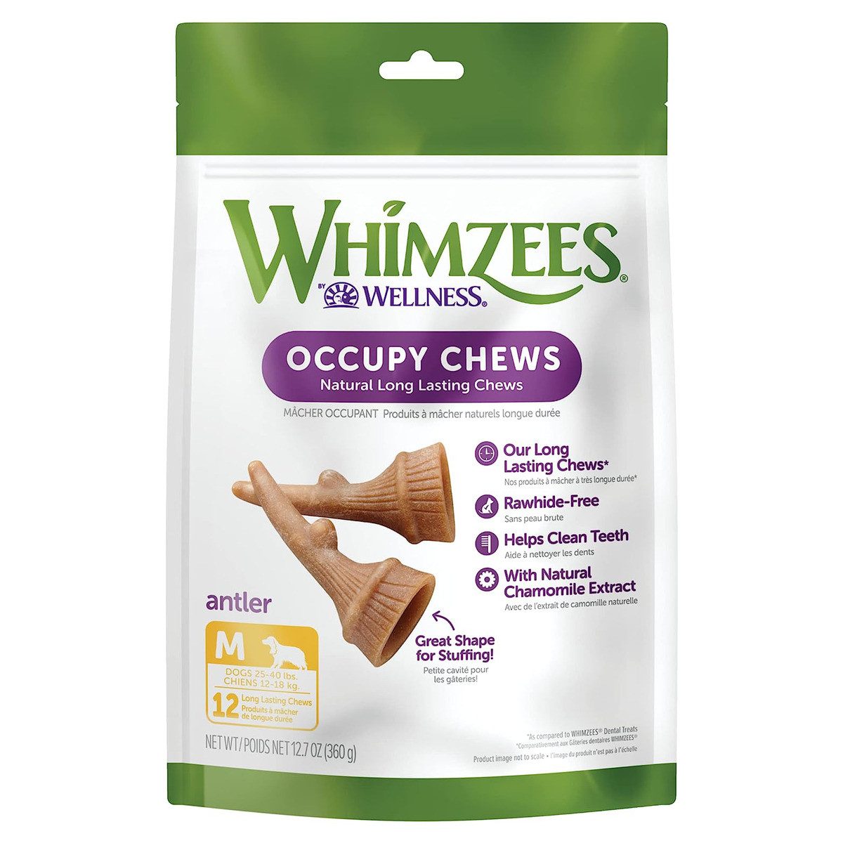 Whimzees Antler/Geweih M 360 g