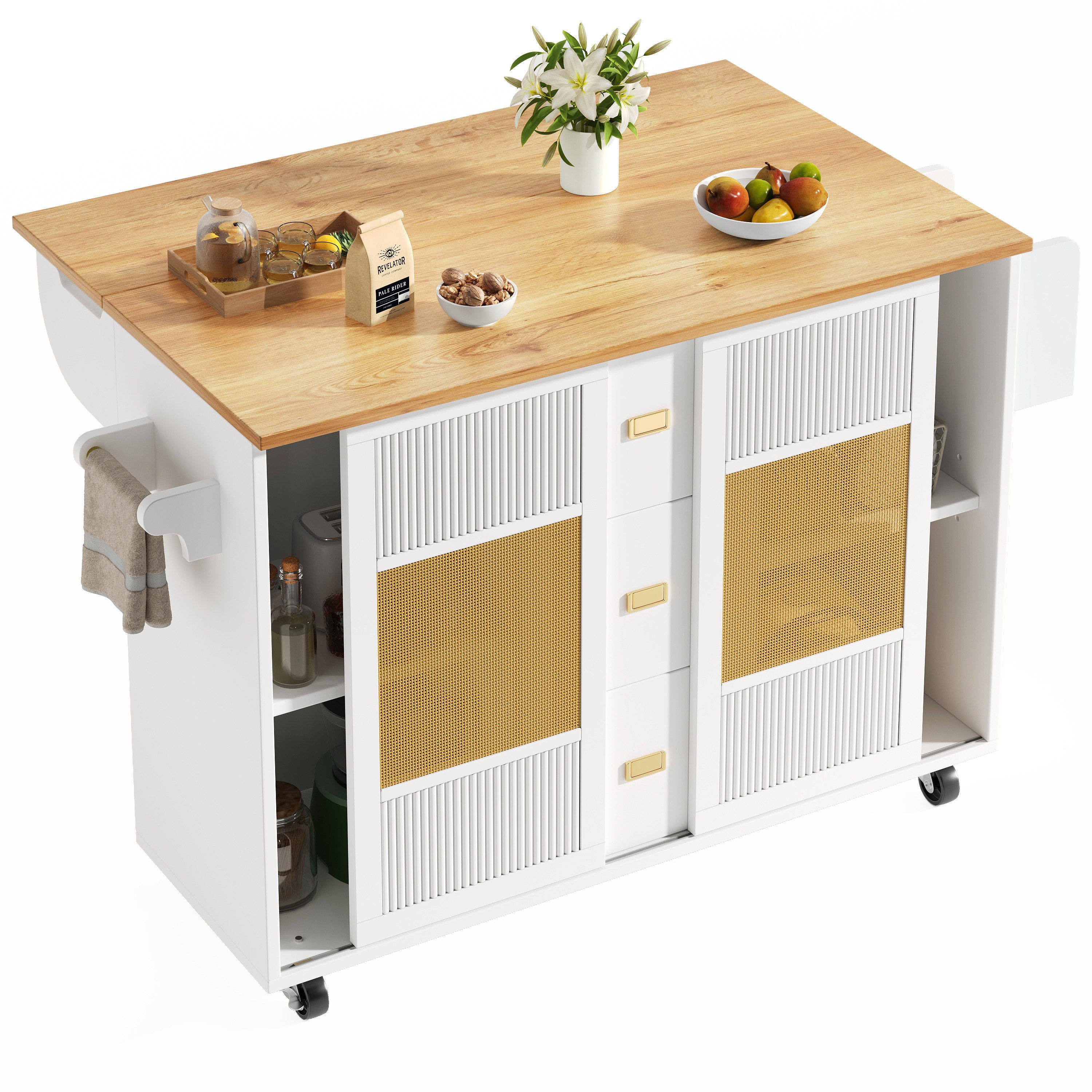 Küchenwagen Buffetschrank mit Rollen