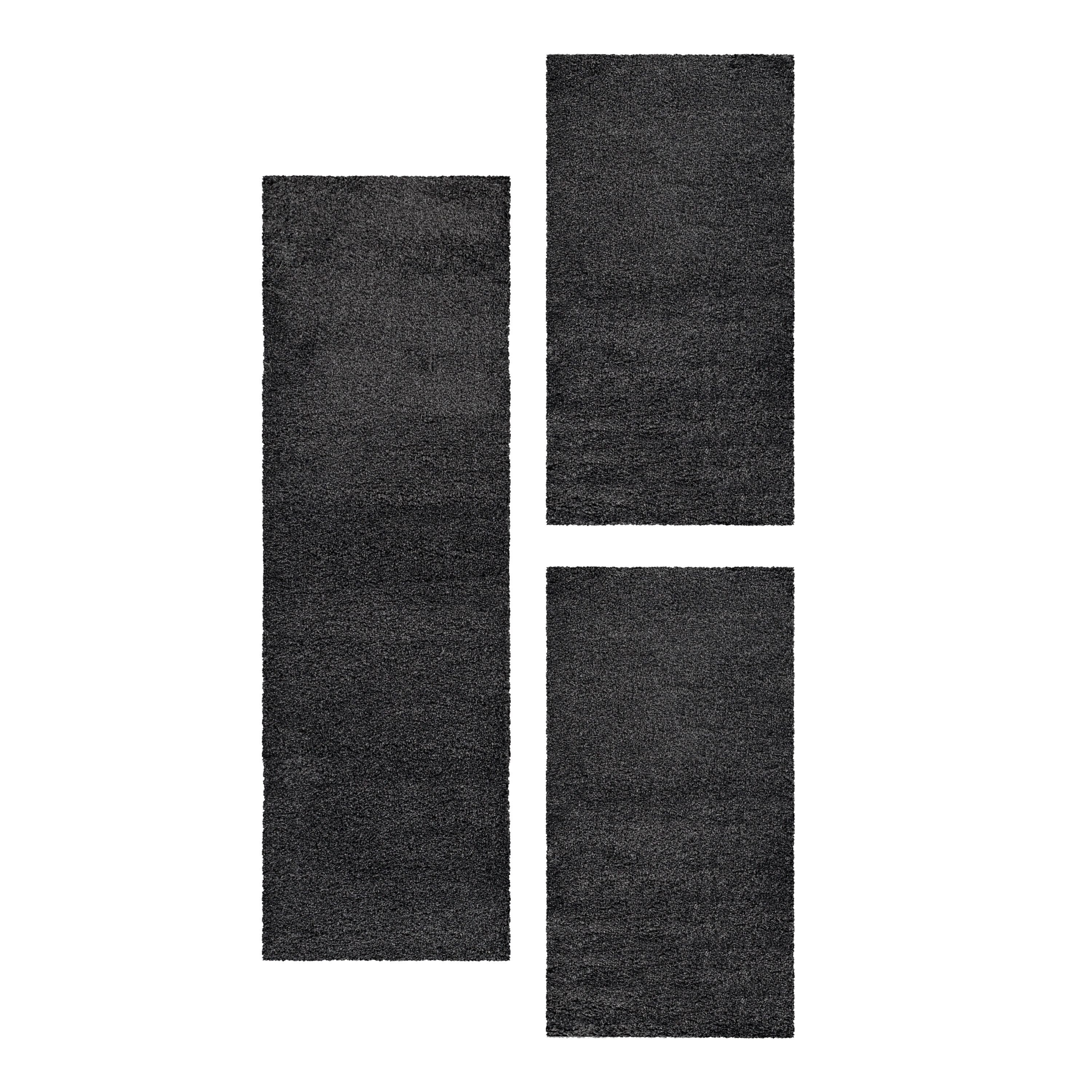 Carpettex Hochflor-Bettumrandung Unicolor - Einfarbig, Höhe 50 mm, (Bett-Se günstig online kaufen