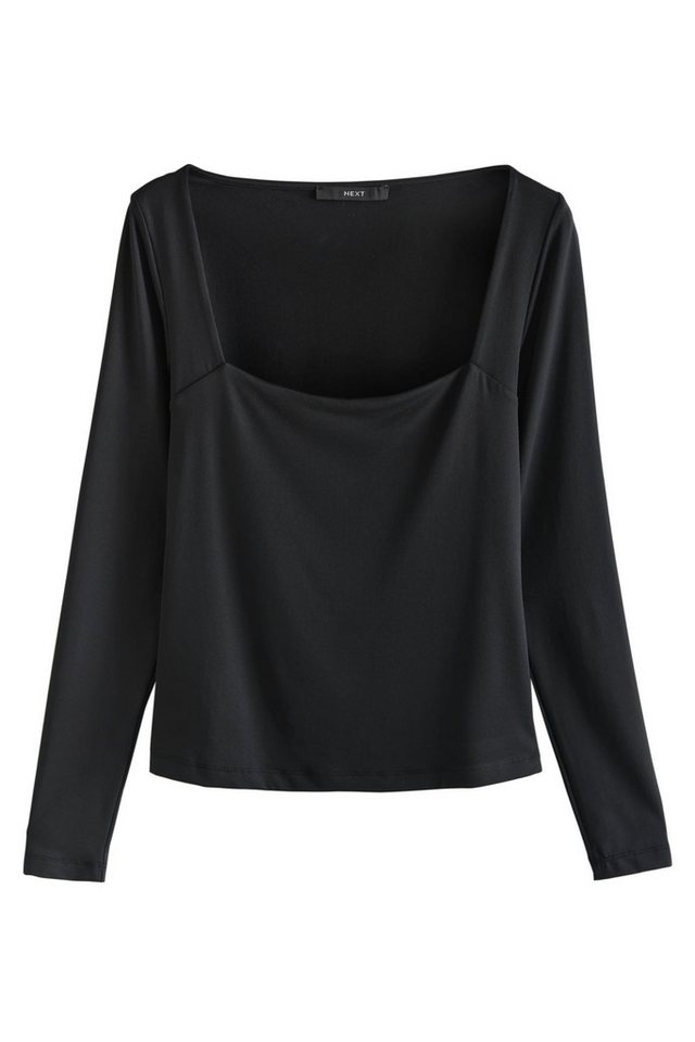Next Langarmshirt Weiches Langarmshirt mit Carréausschnitt (1-tlg)