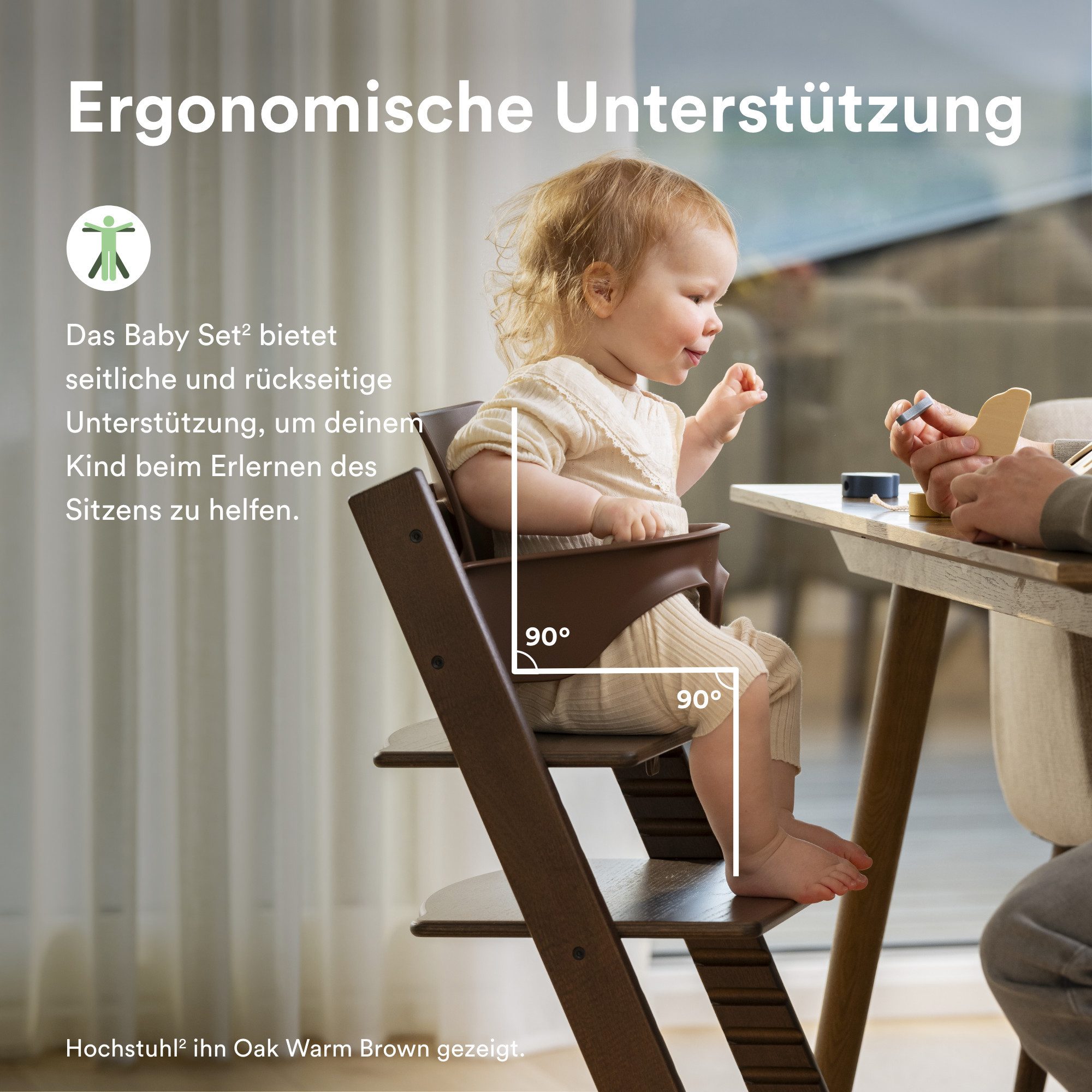 Stokke Hochstuhl Tripp Trapp Hochstuhl mit Newborn Set – Bild 4 von 5