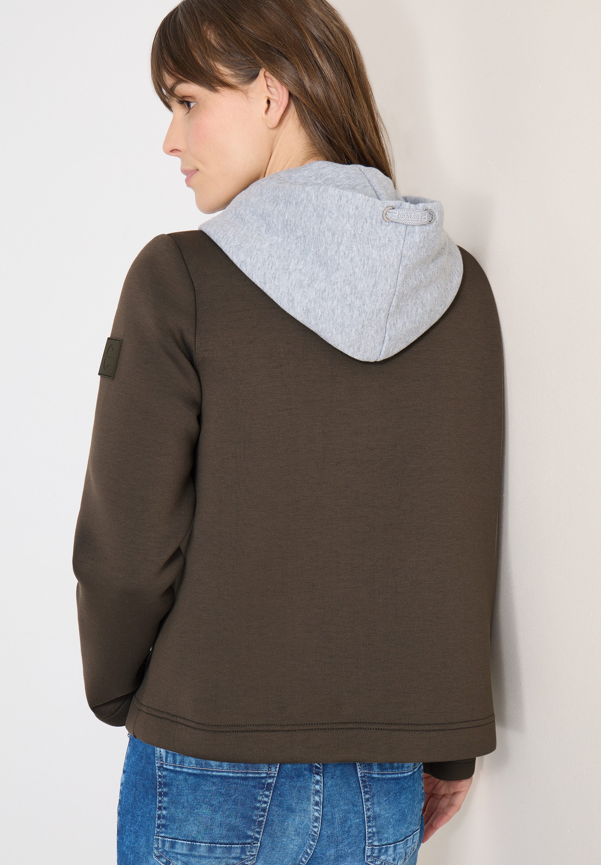 CECIL Cabanjacke mit Reverskragen und Kapuze