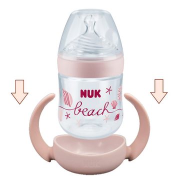 NUK Babyflasche NUK Nature Sense Babyflasche und Tragegriffe SET 150 ml 0-6 Monate