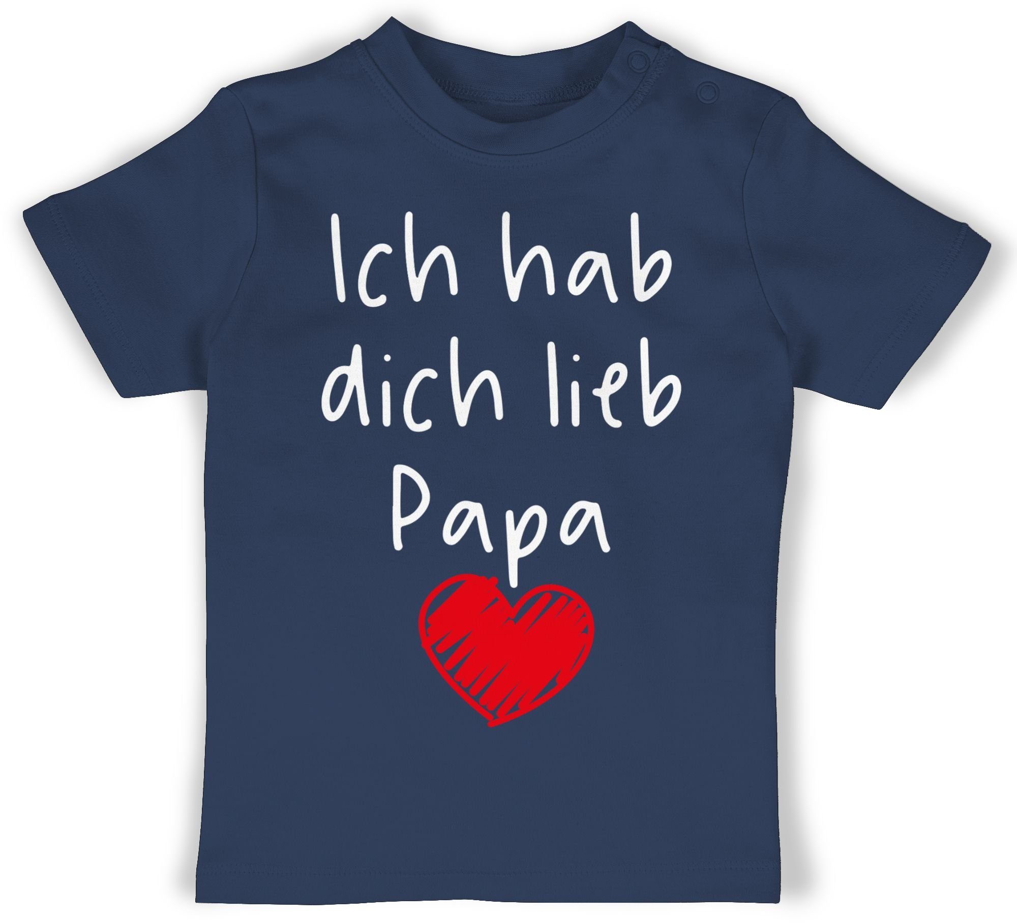 Shirtracer TShirt Ich hab dich lieb Papa Geschenk Vatertag Baby