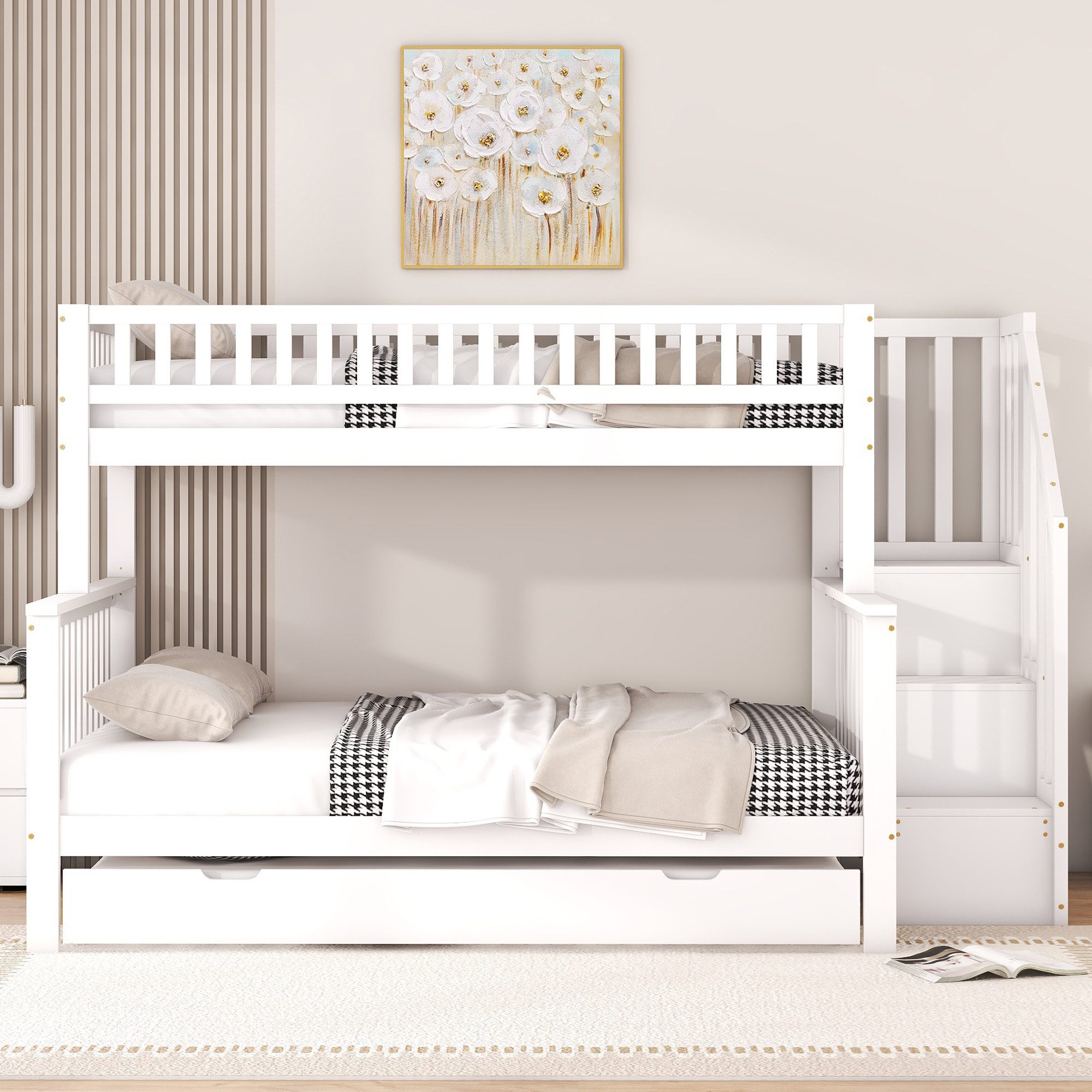 Odikalo Kinderbett Etagenbett mit Rollbett und günstig online kaufen