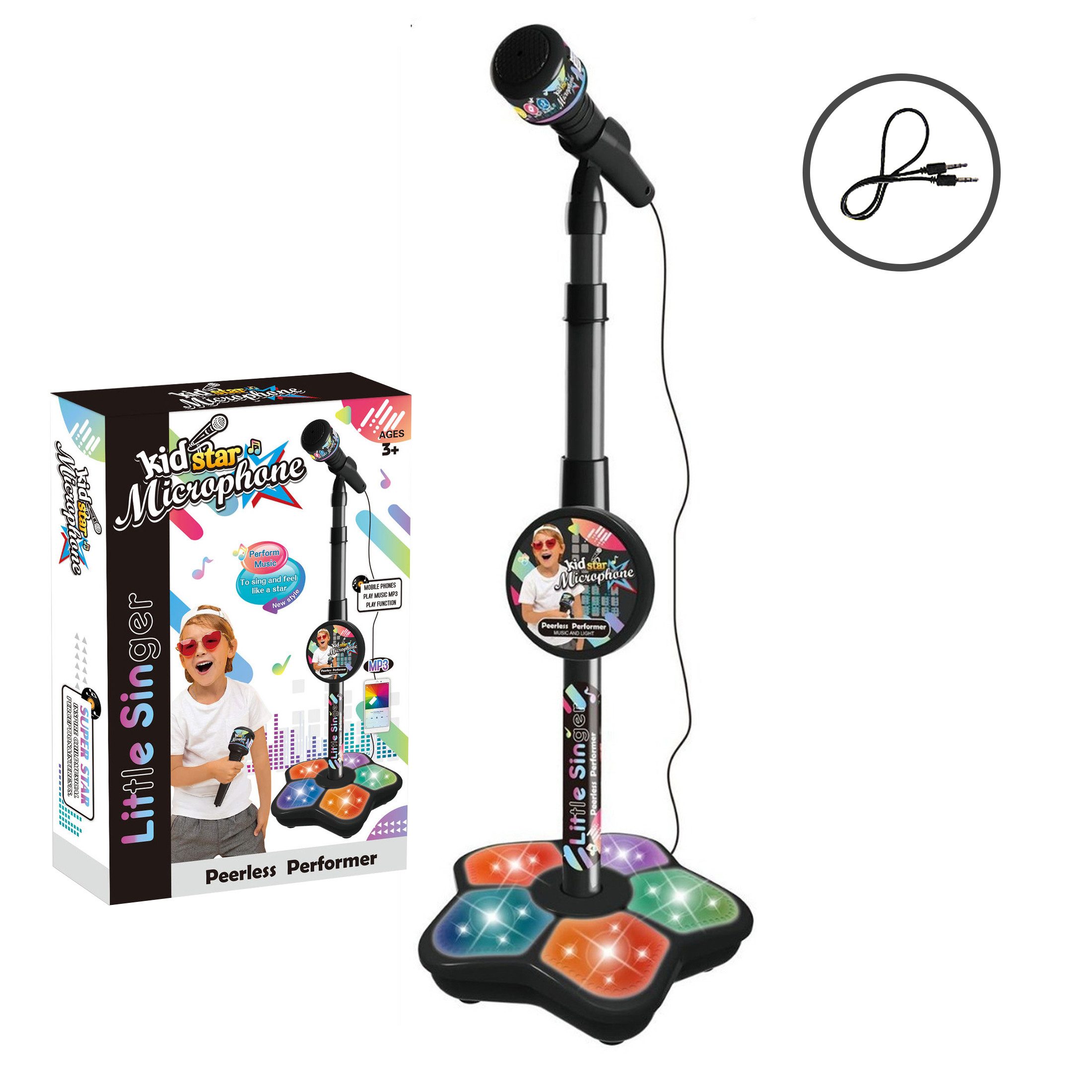 Masbekte Spielzeug-Musikinstrument 70–100 cm verstellbares Spielzeug-Mikrof günstig online kaufen