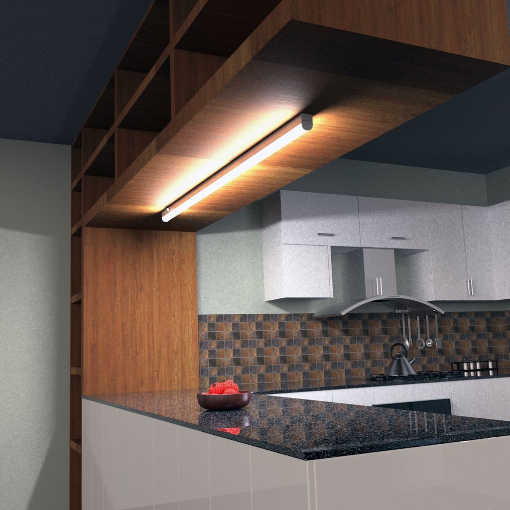 Briloner Leuchten LED Unterbauleuchte 2379-106, LED fest integriert, 4000K - Neutralweiß, LED Lichtleiste, 87,3x2,2x3cm, Weiß, 10W, Küche, Schrank, Küchenlampe – Bild 5 von 5