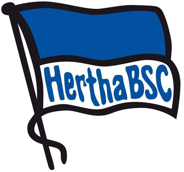 Wall-Art Wandtattoo Hertha BSC Logo Fahne (1 St), selbstklebend, entfernbar