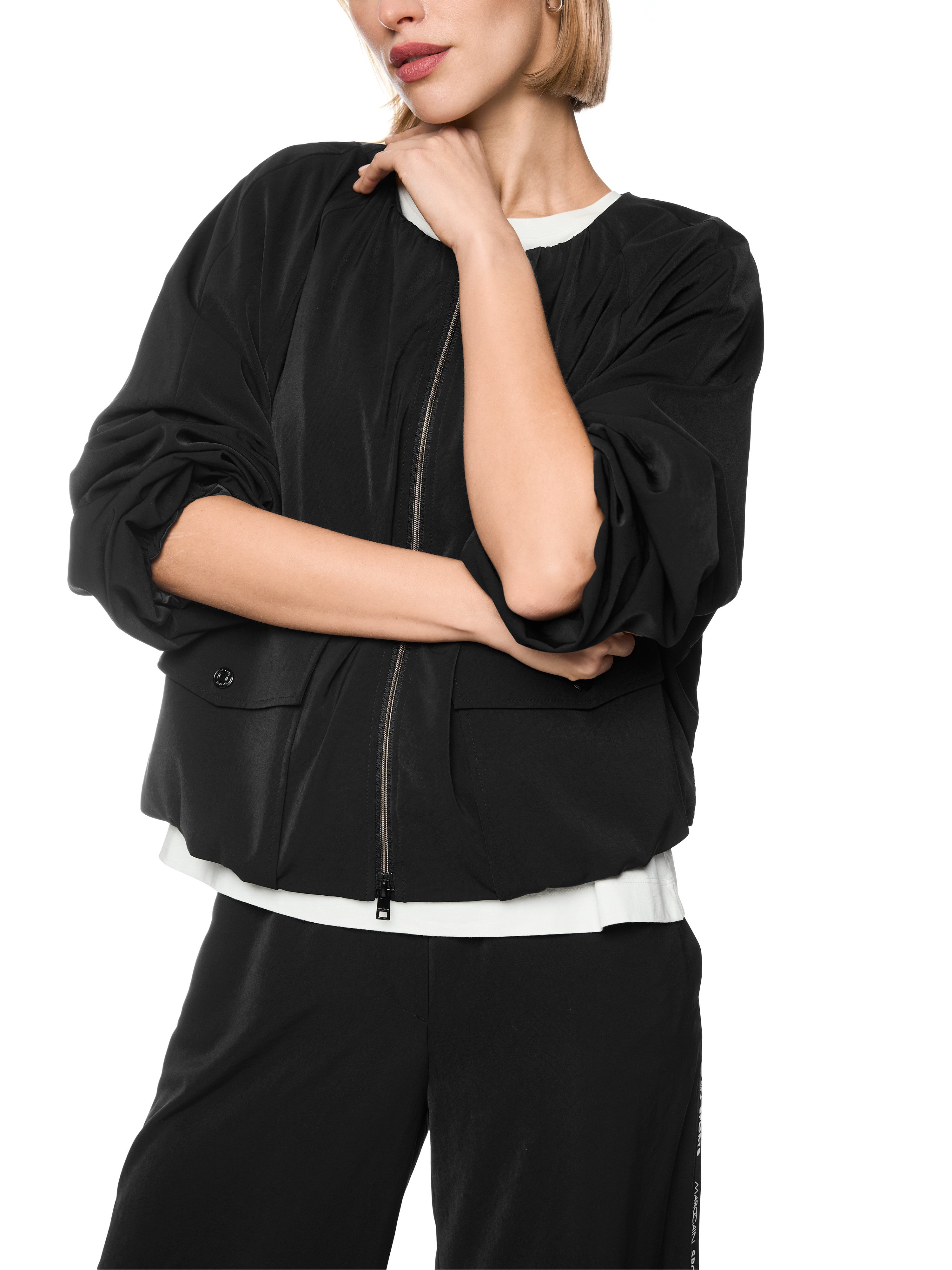 Marc Cain Blouson Golden Hour Premium Damenmode mit Raffungen