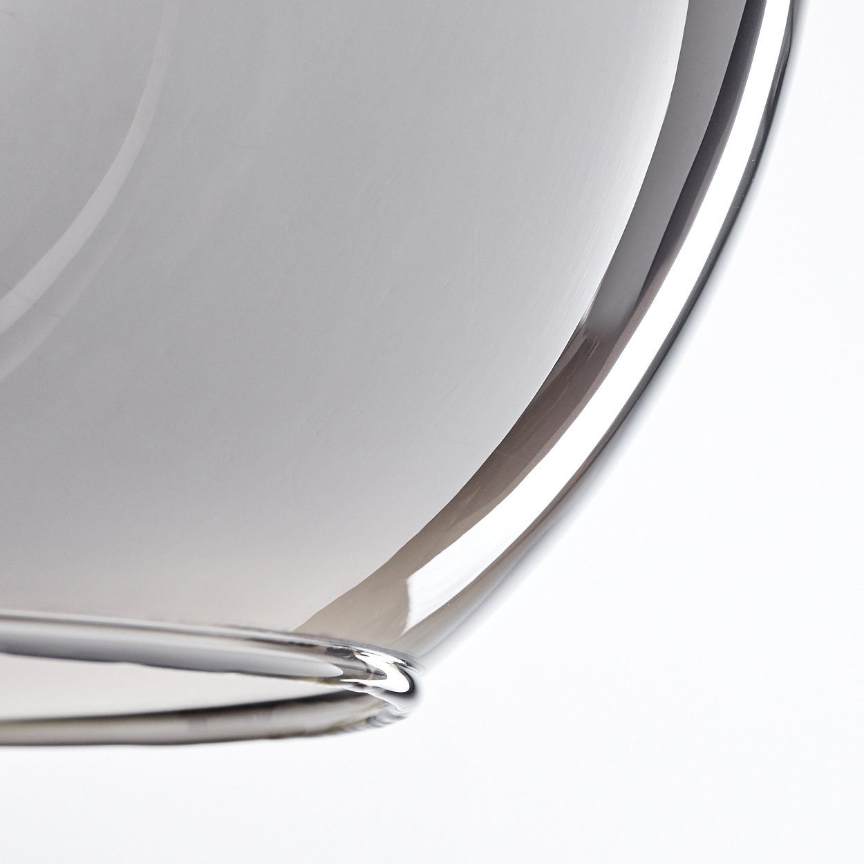 Schirmen Glas (25cm), Metall/Glas aus im Retro/Vintage-Design Deckenlampe »Cesaro« hofstein Leuchte aus Deckenleuchte Leuchtmittel, ohne in mit 4xE27 Schwarz/Chromfarben, moderne