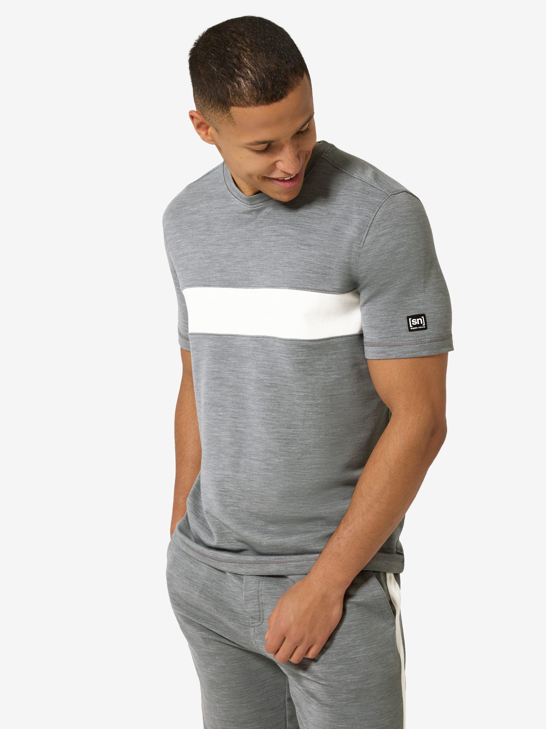 SUPER.NATURAL T-Shirt für Herren,Merino M MONTANA BRUSH TEE atmungsaktiv