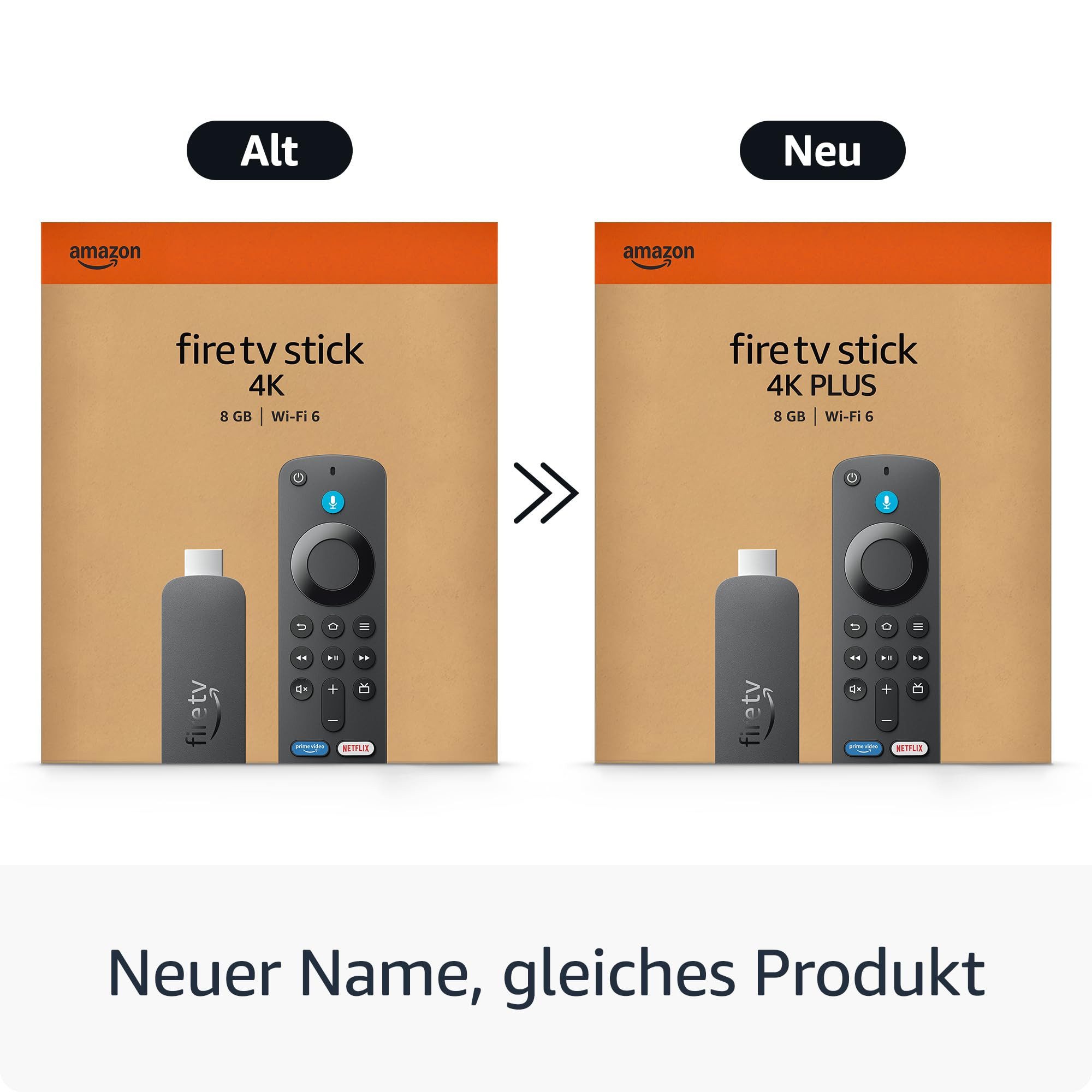 Amazon Streaming Boxen Fire TV Stick 4K Plus, 4K Ultra HD, Alexa-Sprachsteuerung, Streaming-Player