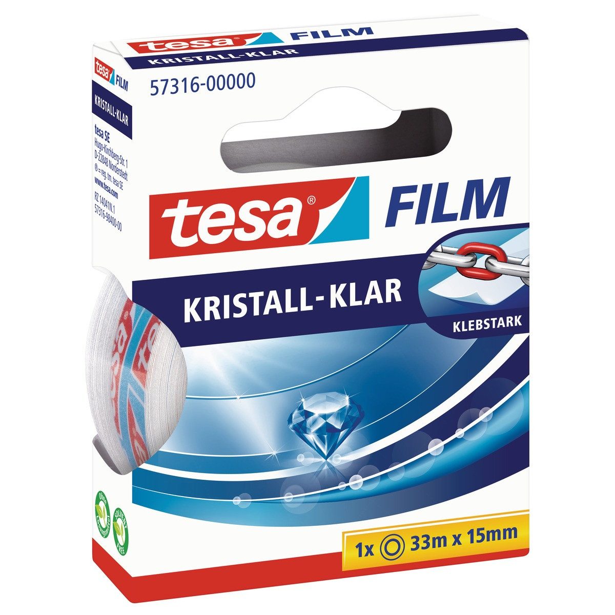 tesa Klebeband tesa Klebeband Kristallklar 15mmx33m