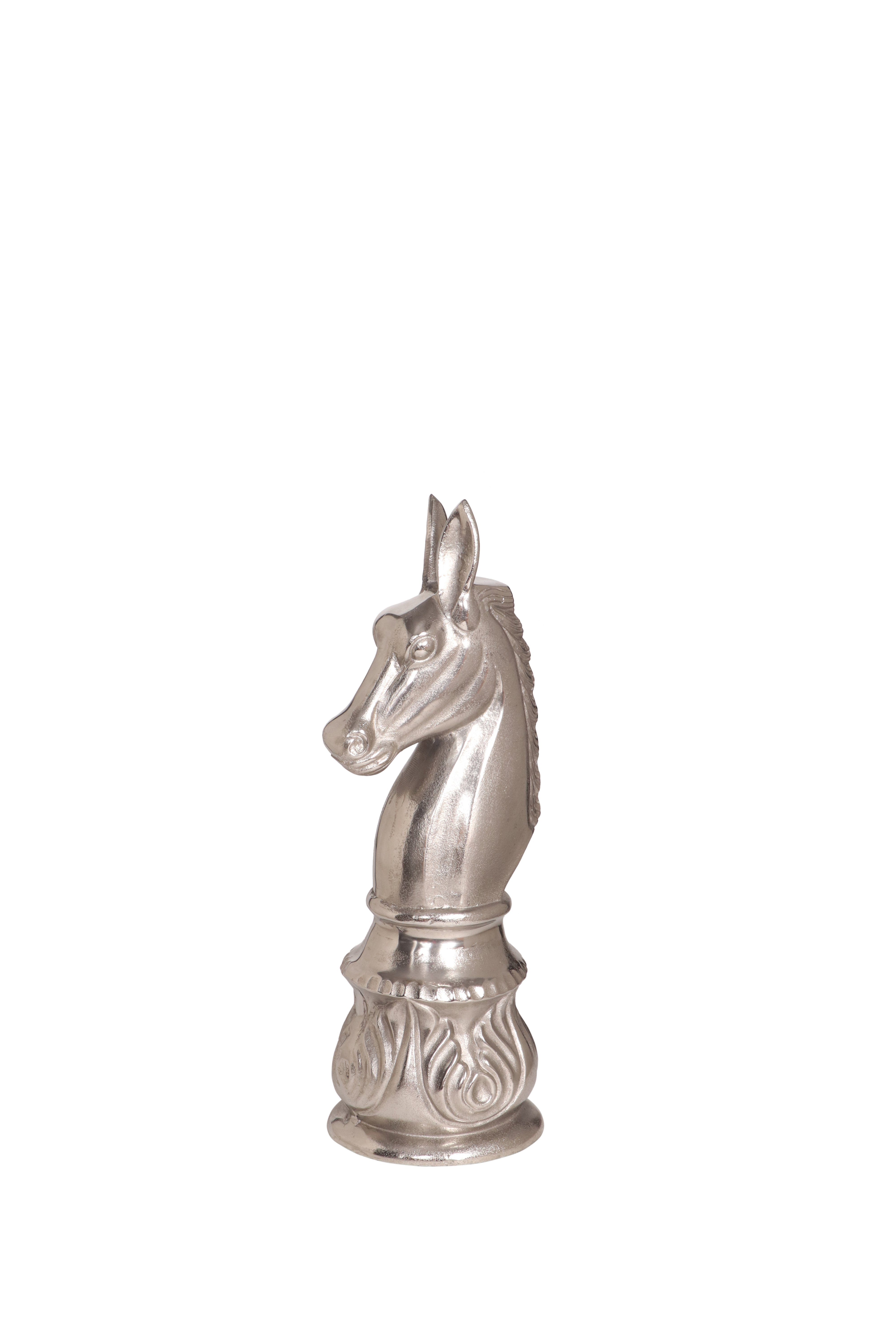 Dekoobjekt Höhe cm, 59 Pferdliebhaber, Skulptur als Pferd silber HORSE vintage für More2Home Metall